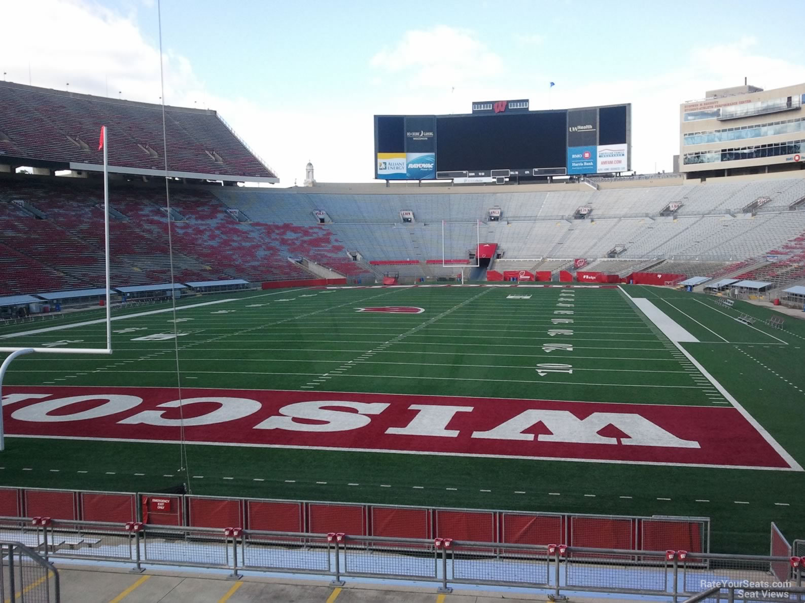 section y3, row 24 seat view  - camp randall stadium