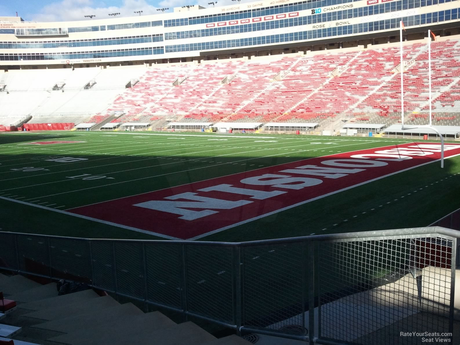 section z1, row 20 seat view  - camp randall stadium