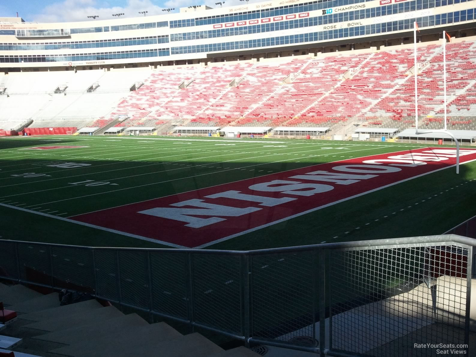 section z1, row 20 seat view  for football - camp randall stadium