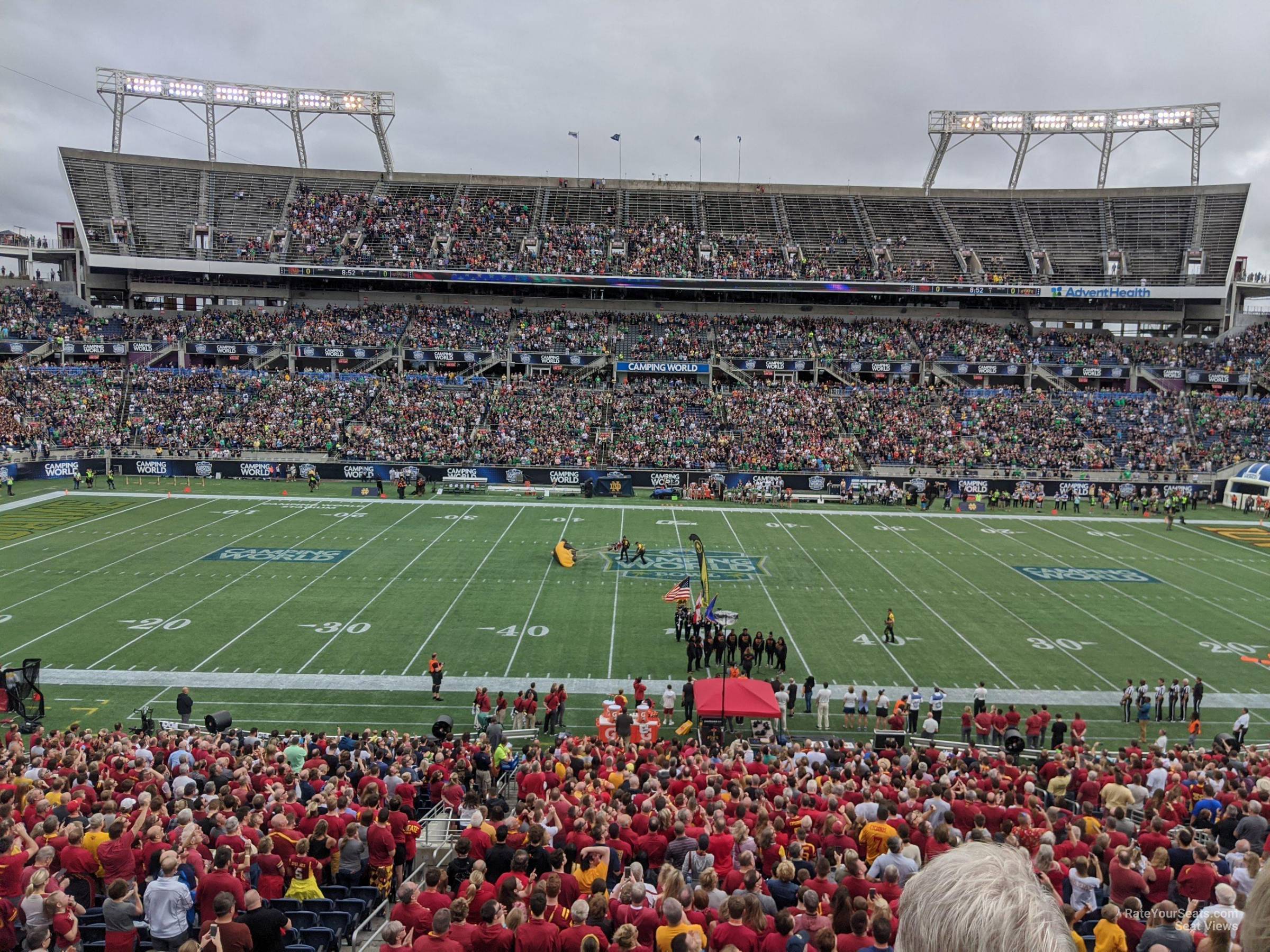 club 34 seat view  for football - camping world stadium