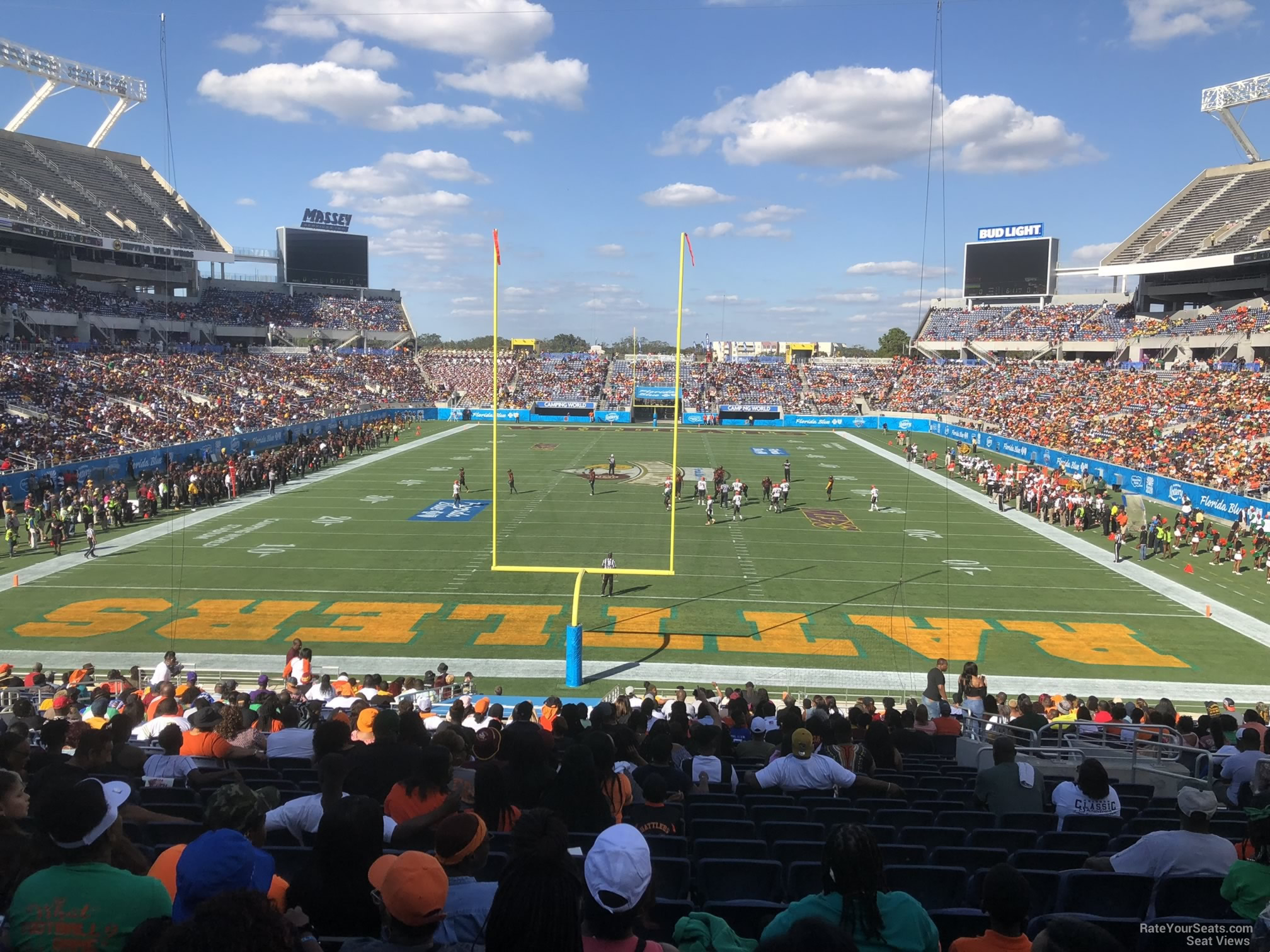 section 121, row ee seat view  for football - camping world stadium