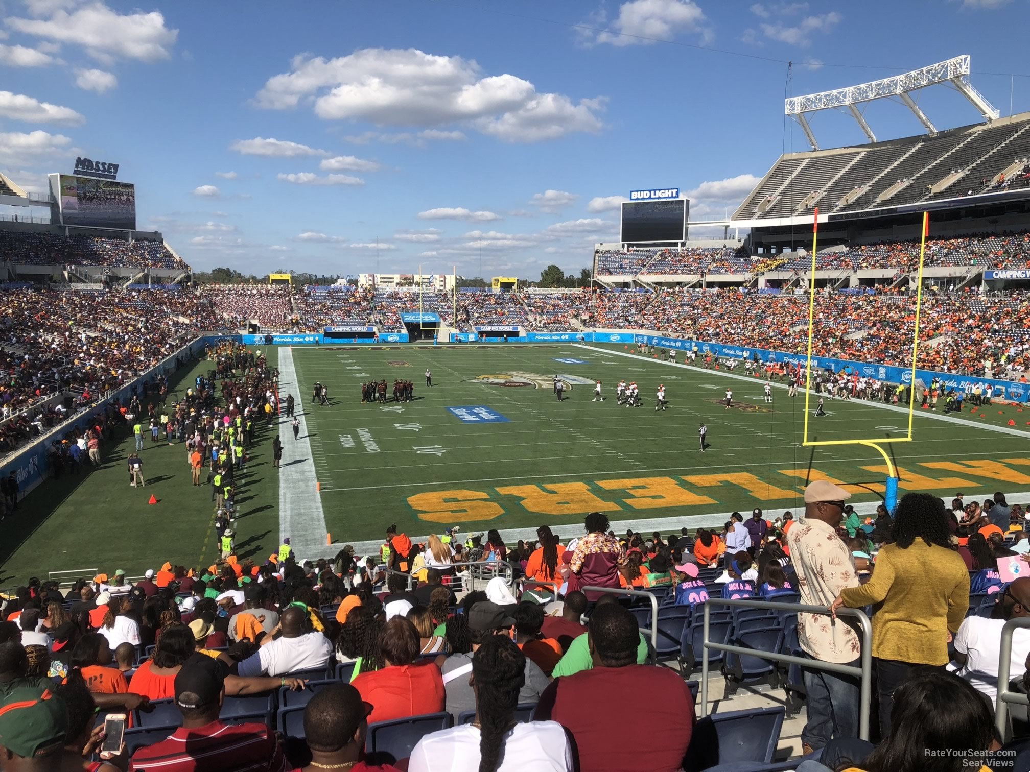 section 123, row ee seat view  for football - camping world stadium