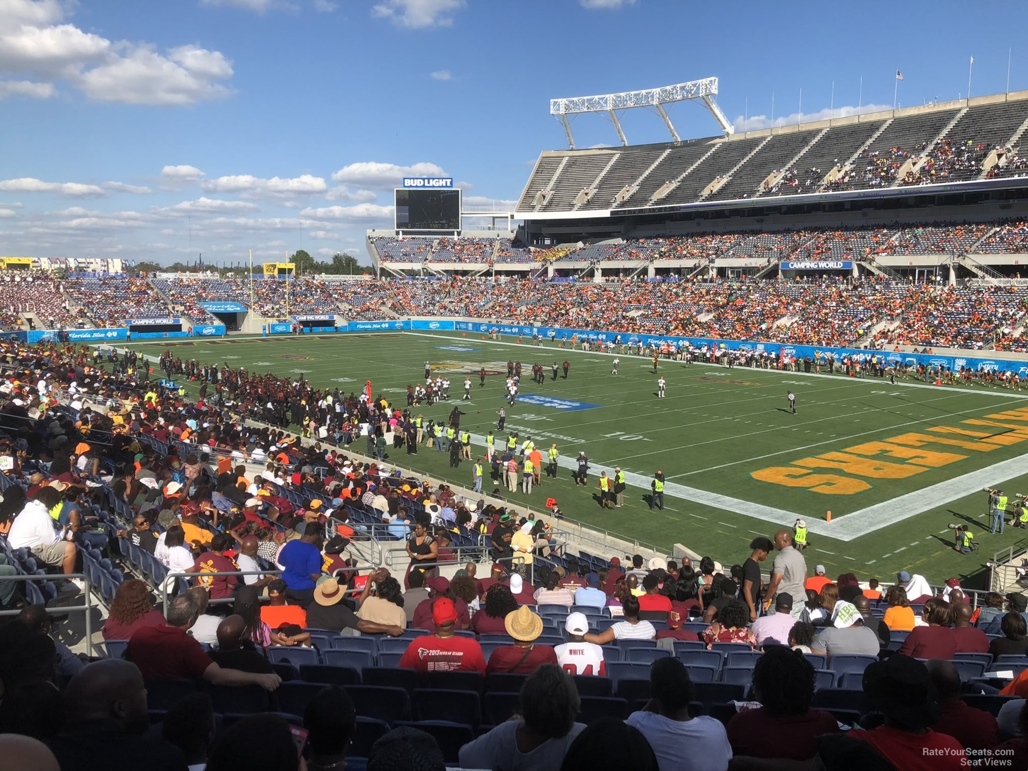 section 127, row ee seat view  for football - camping world stadium
