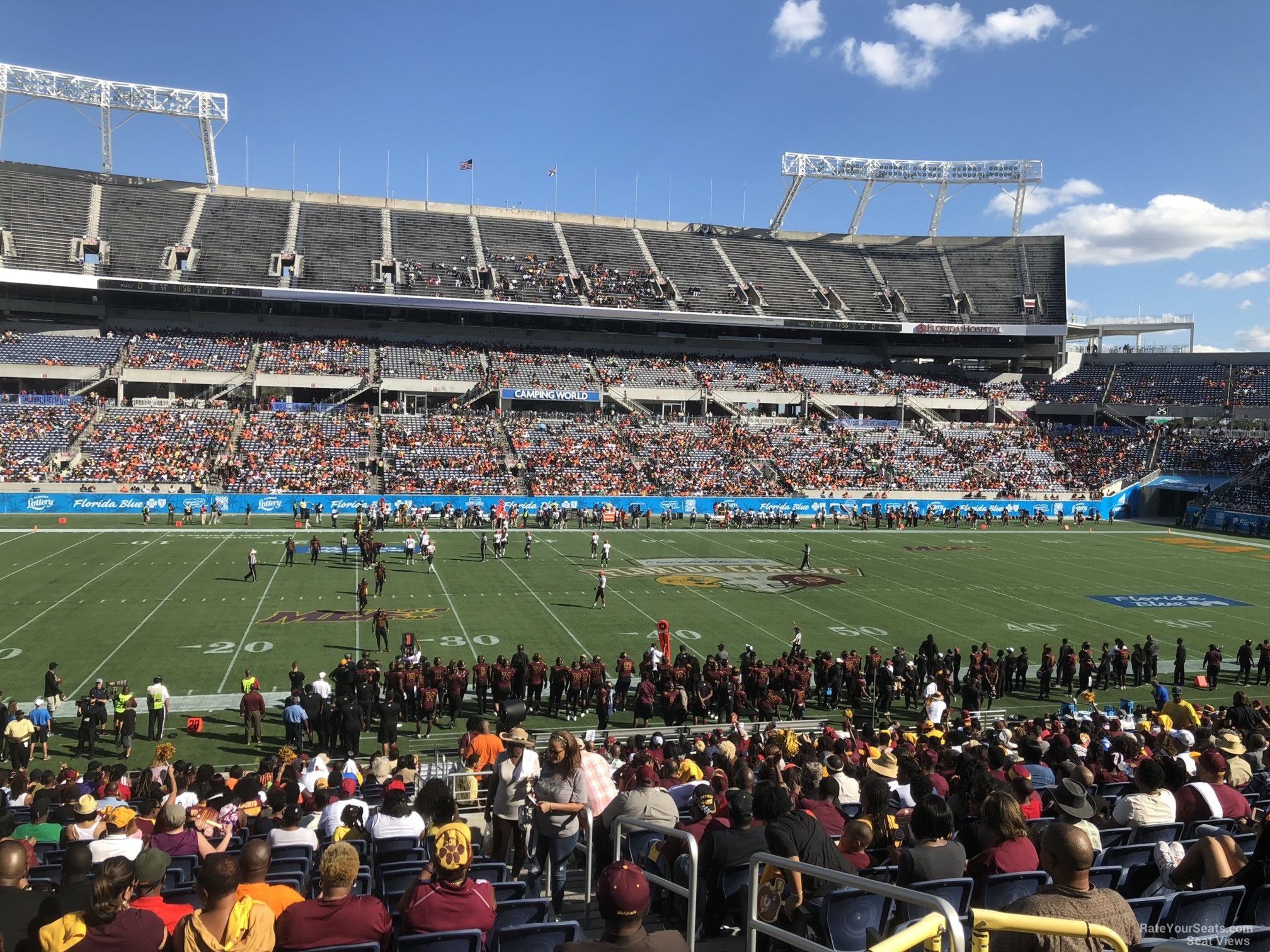 section 136, row ee seat view  for football - camping world stadium
