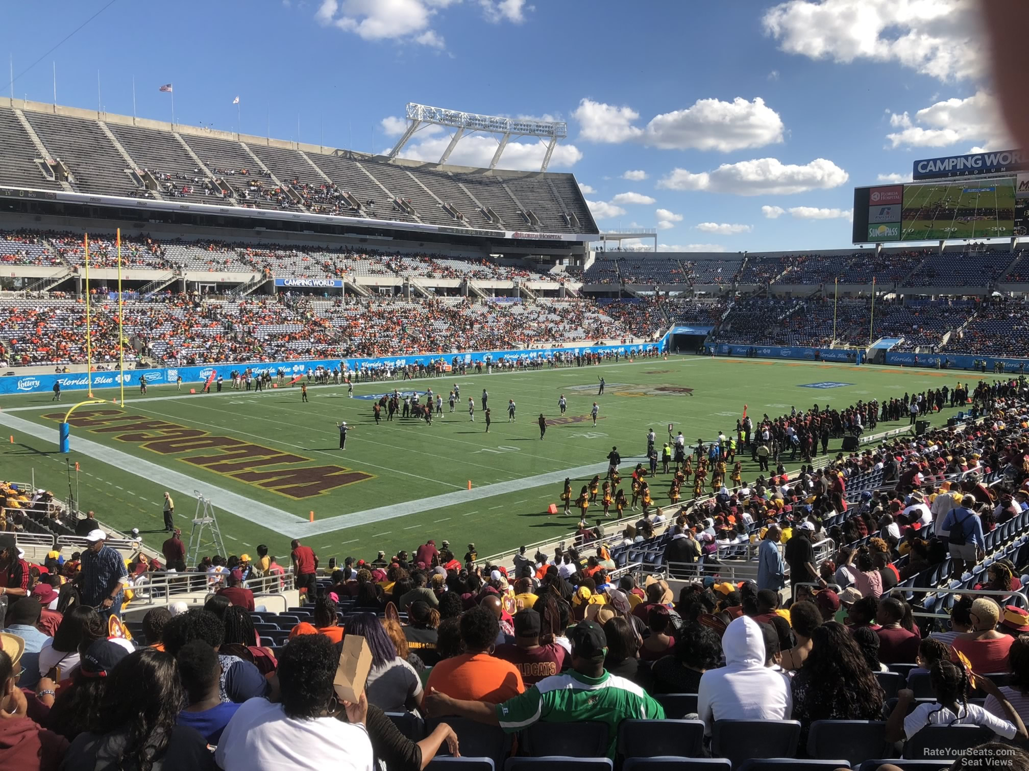 section 141, row ee seat view  for football - camping world stadium