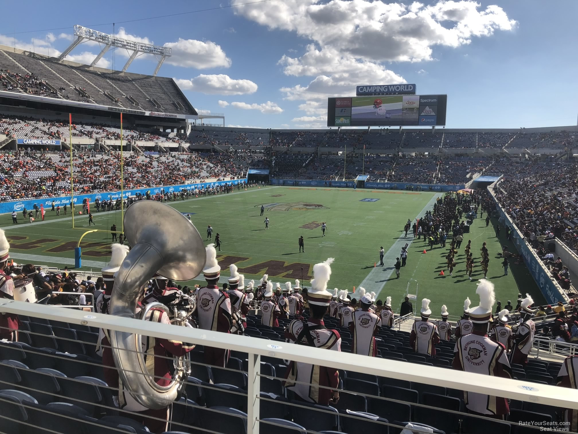 section 145, row wcc seat view  for football - camping world stadium