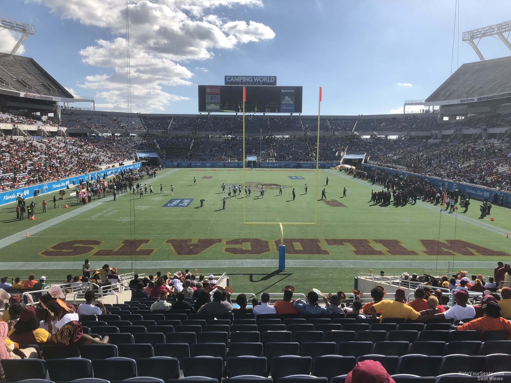 section 147, row ee seat view  for football - camping world stadium
