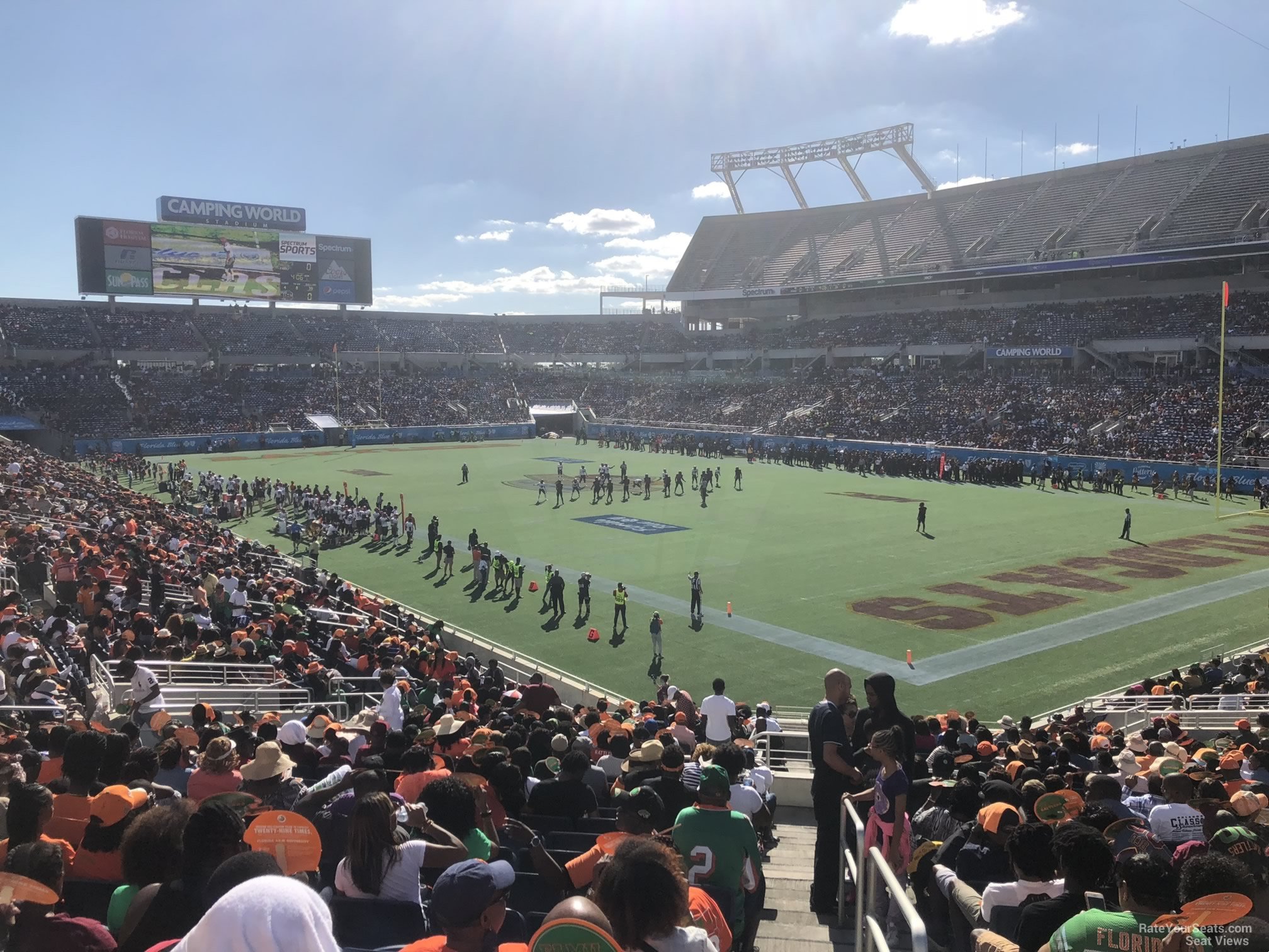 section 149, row ee seat view  for football - camping world stadium
