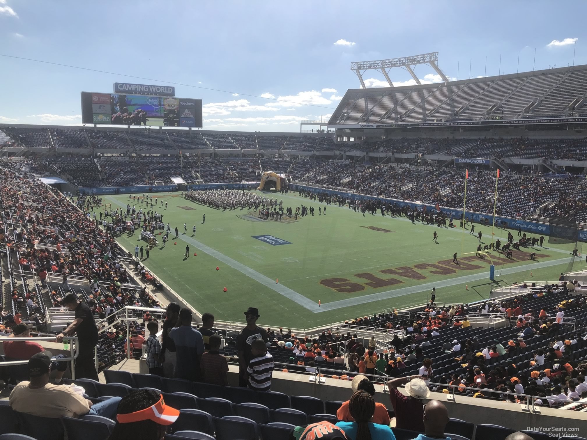 section p1, row m seat view  for football - camping world stadium