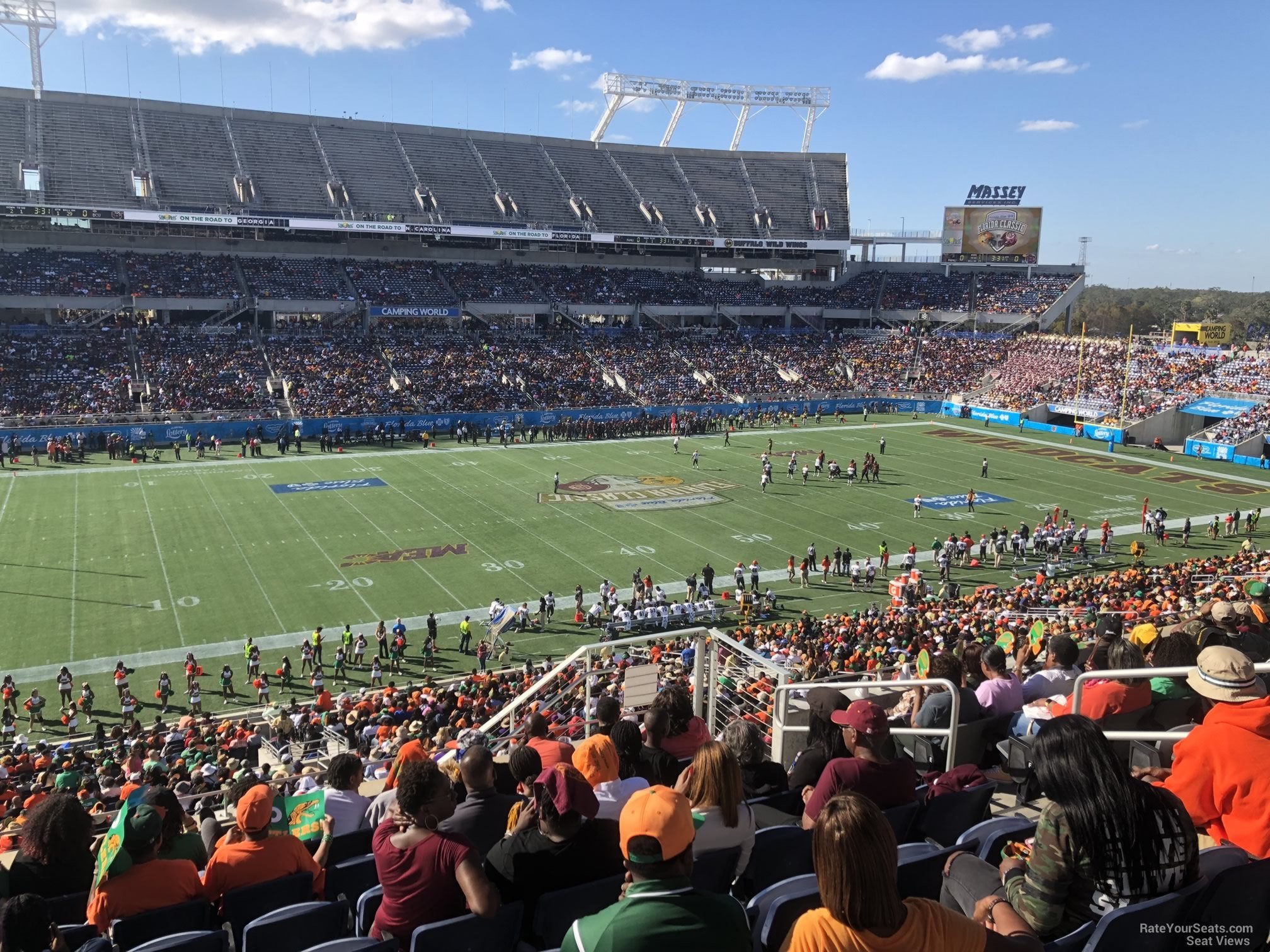 section p12, row m seat view  for football - camping world stadium
