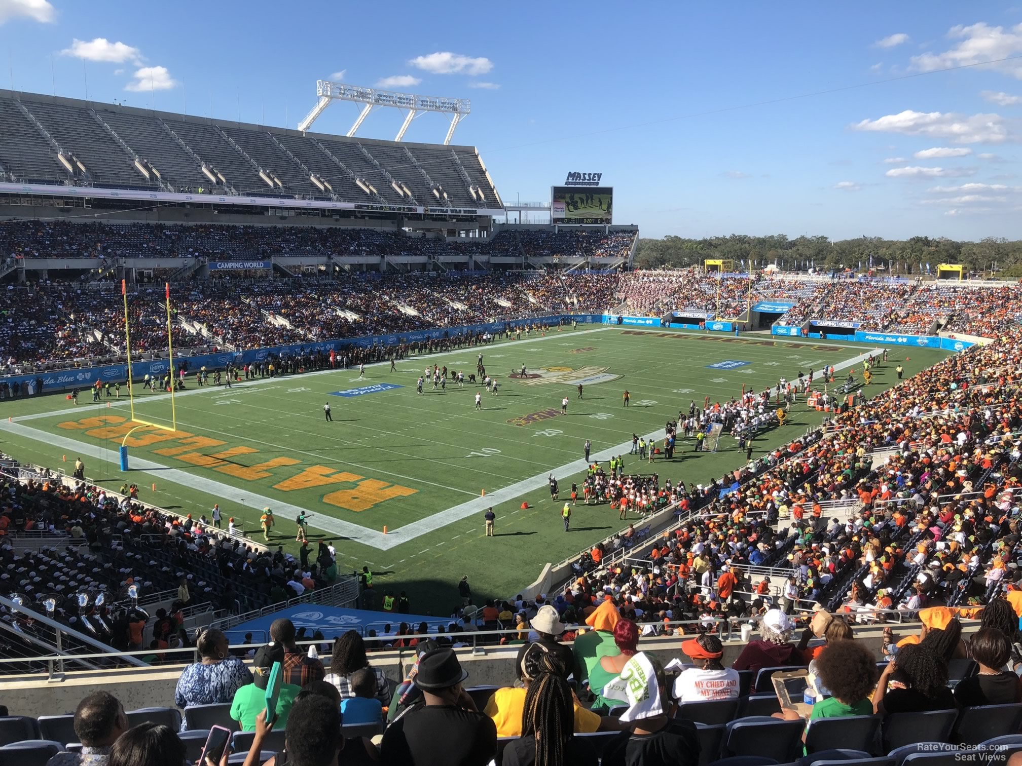 section p15, row m seat view  for football - camping world stadium