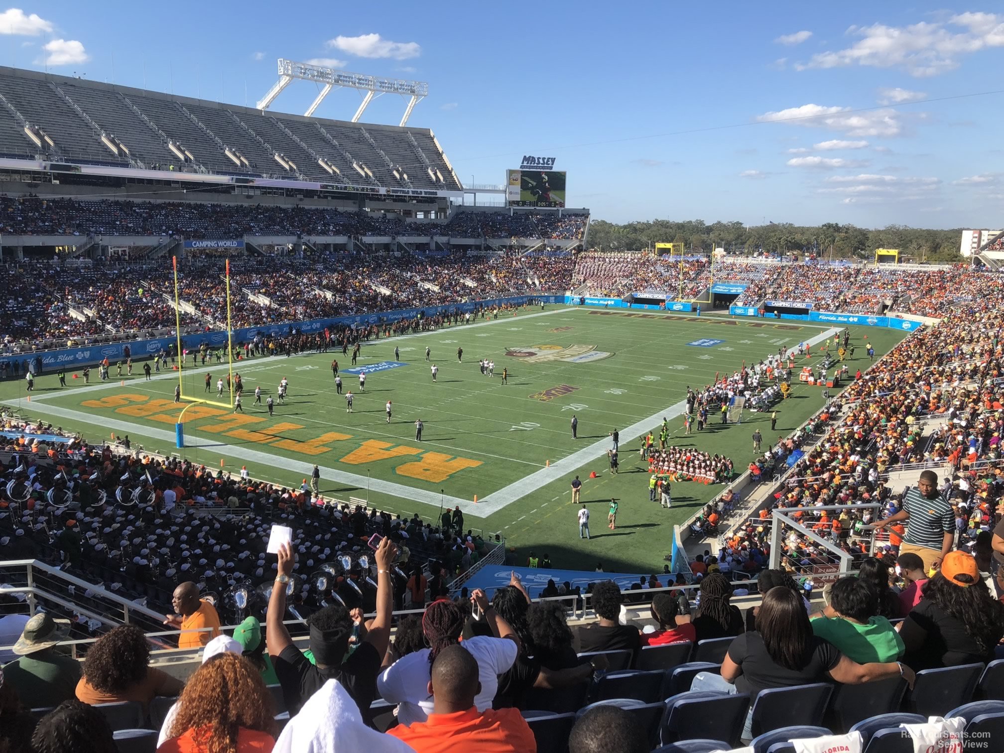 section p16, row m seat view  for football - camping world stadium