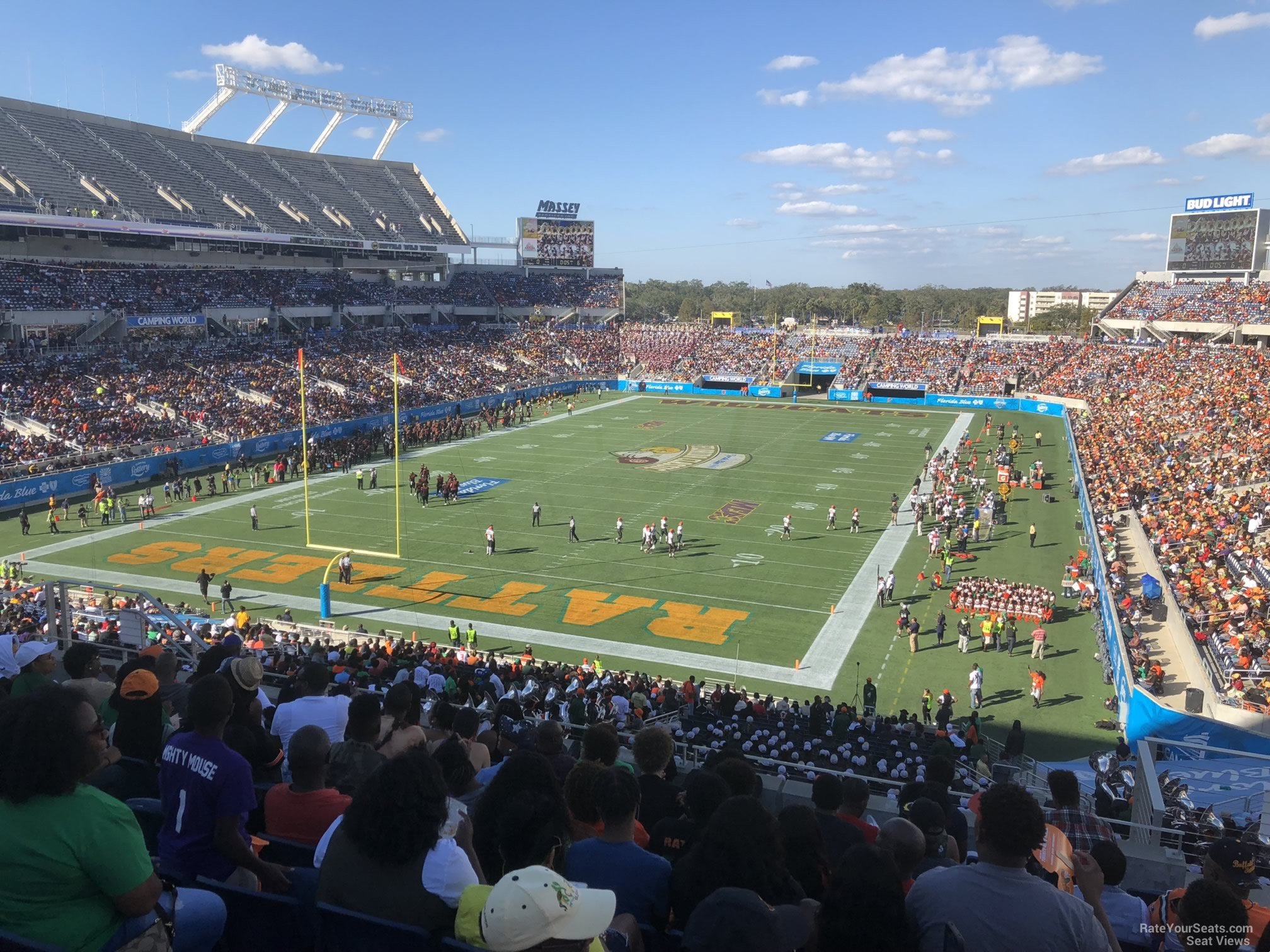 section p18, row m seat view  for football - camping world stadium