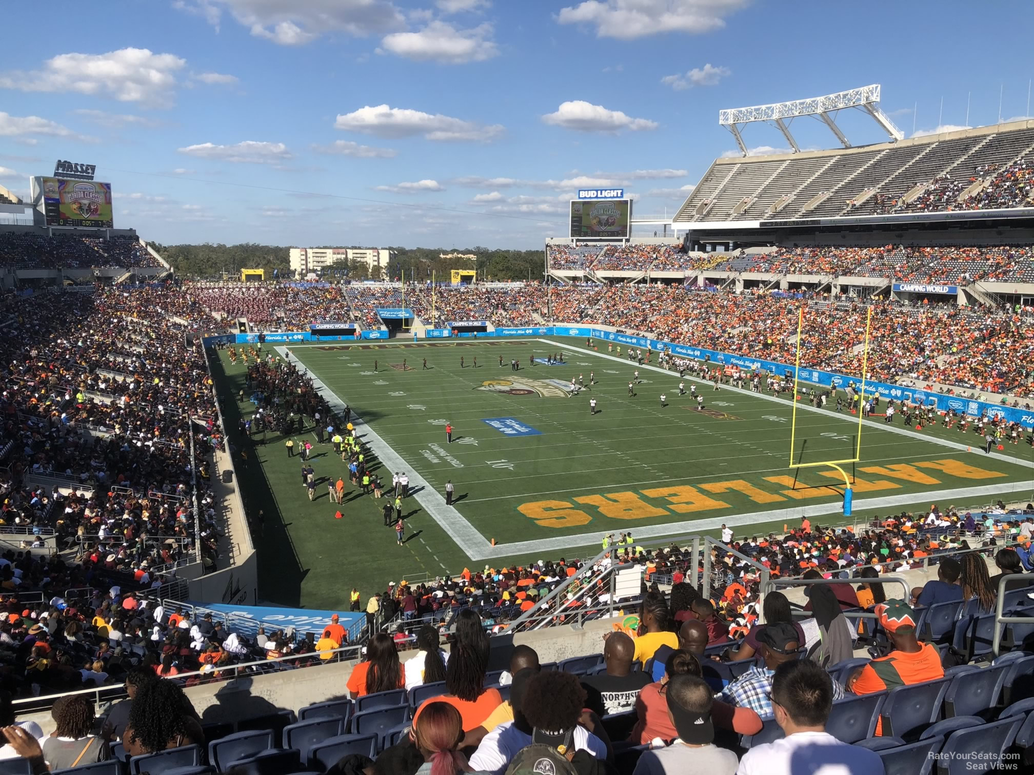 section p24, row m seat view  for football - camping world stadium