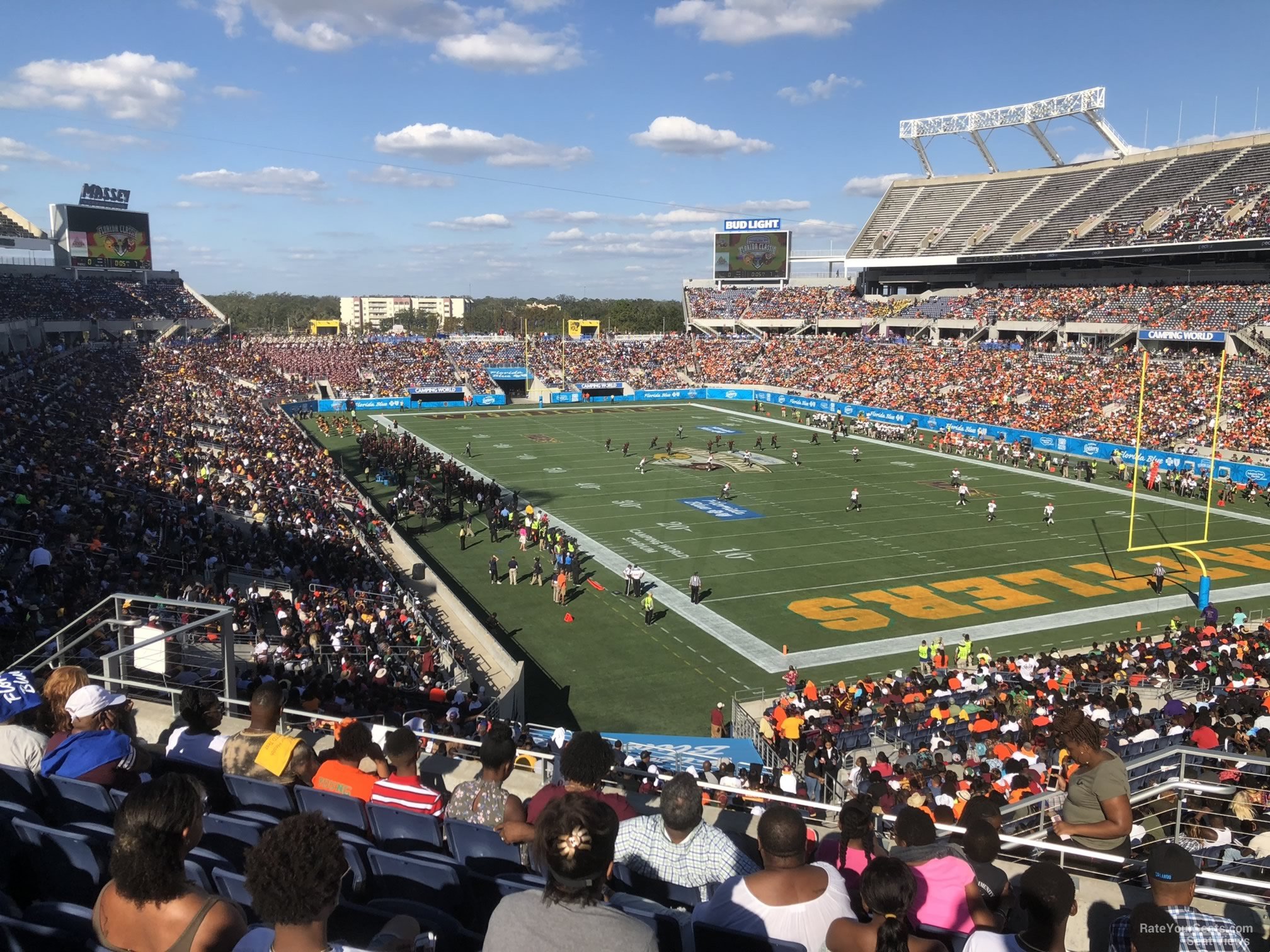section p26, row m seat view  for football - camping world stadium