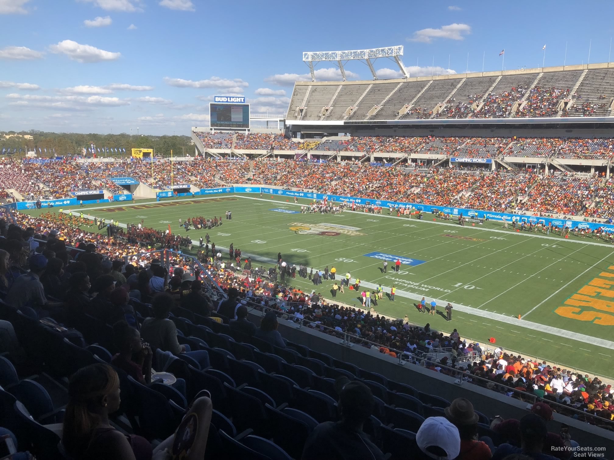 section p29, row m seat view  for football - camping world stadium