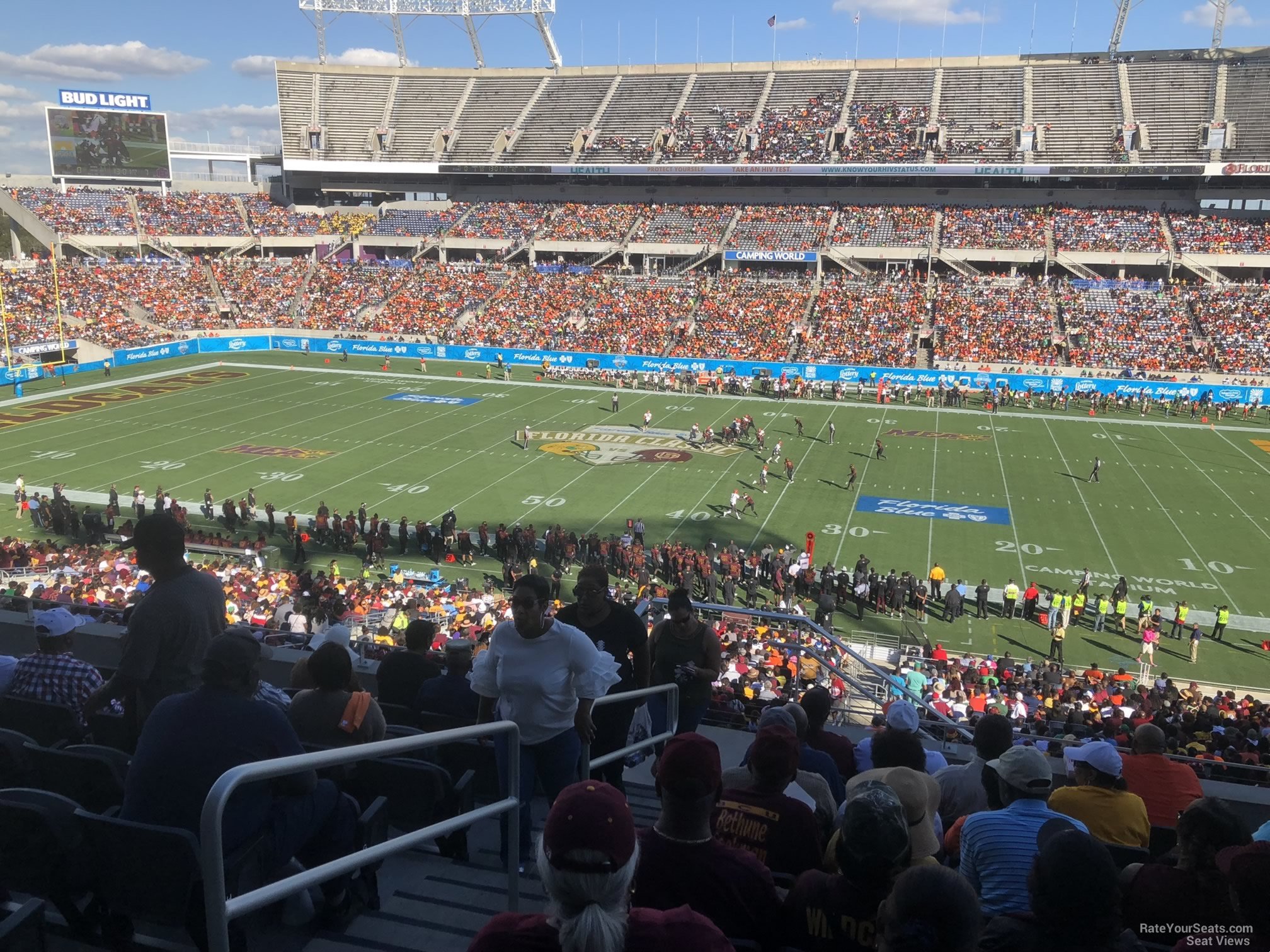 club 32, row m seat view  for football - camping world stadium