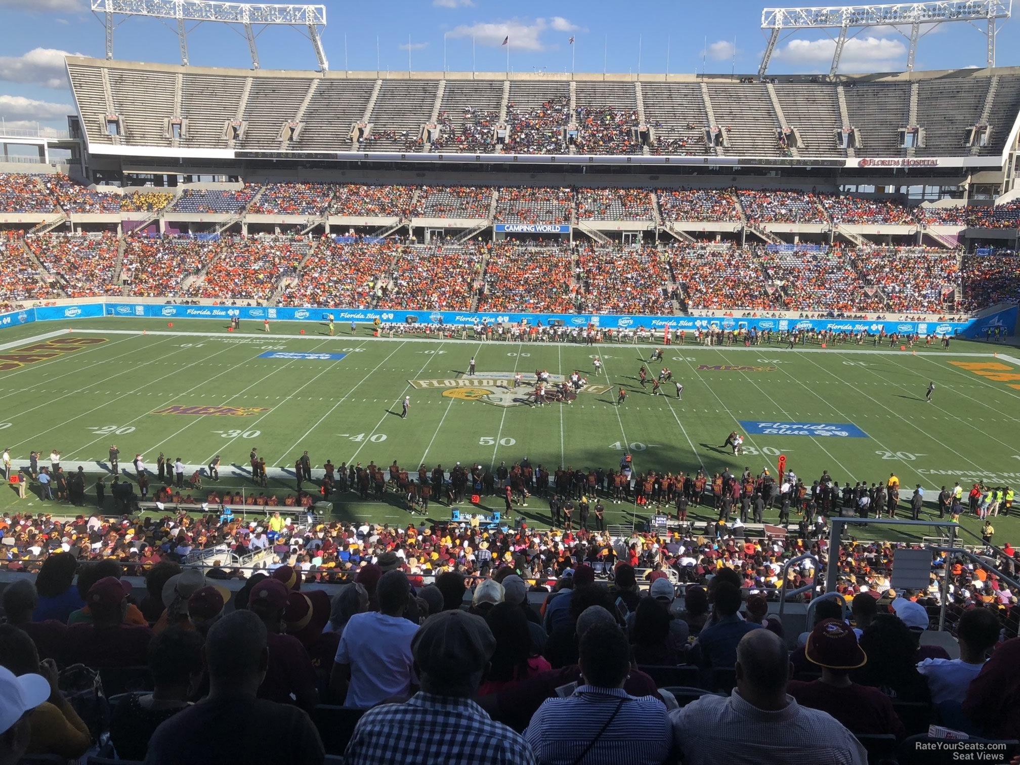club 34, row m seat view  for football - camping world stadium