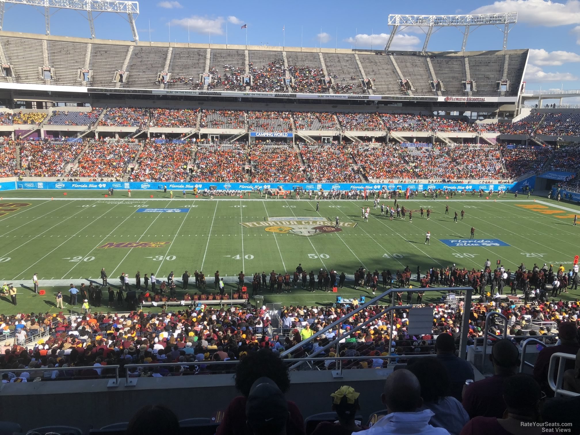 club 35, row m seat view  for football - camping world stadium