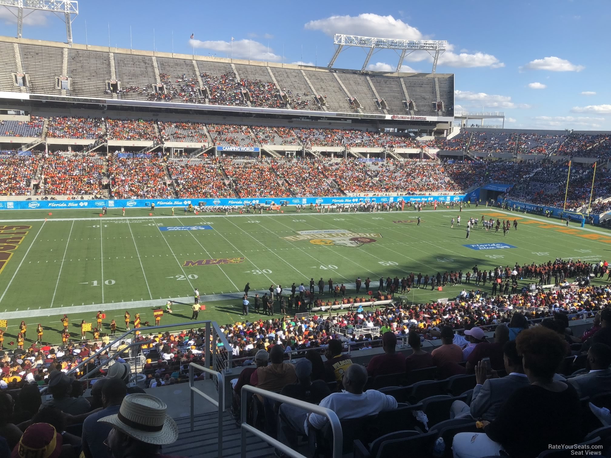 section p38, row m seat view  for football - camping world stadium