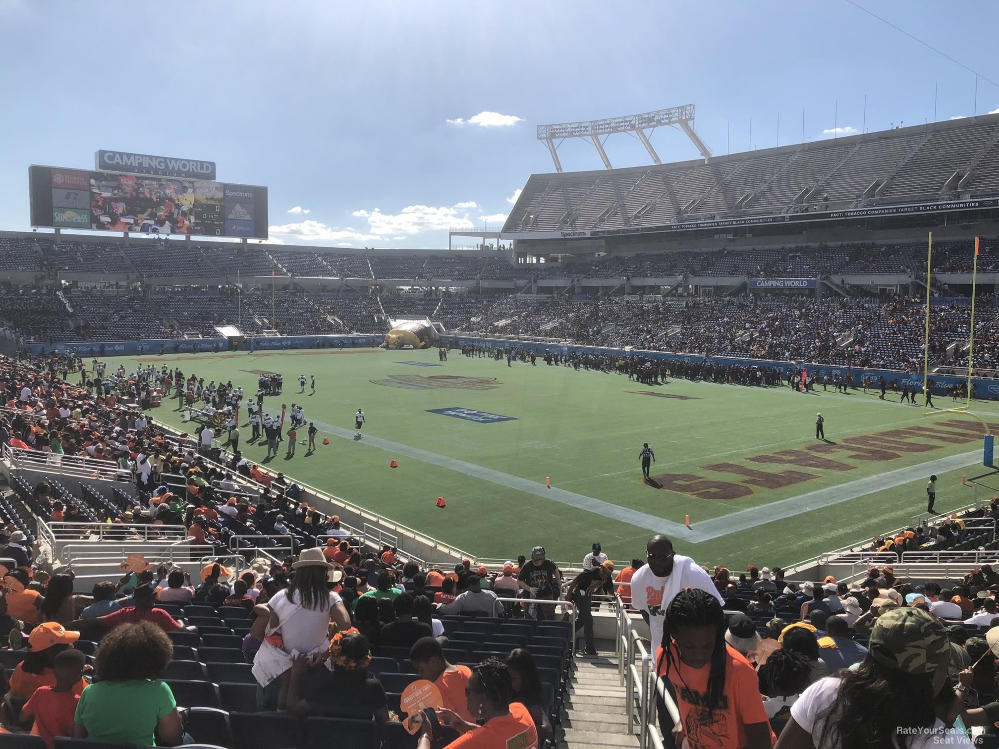 section p52, row m seat view  for football - camping world stadium