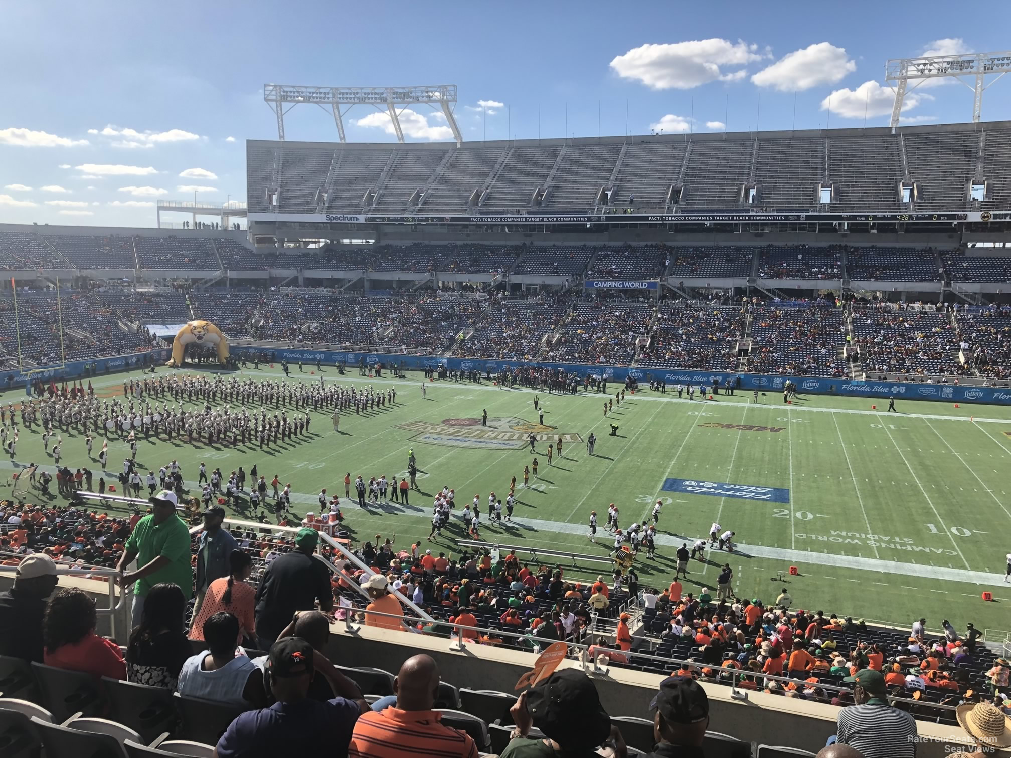 club 6, row m seat view  for football - camping world stadium