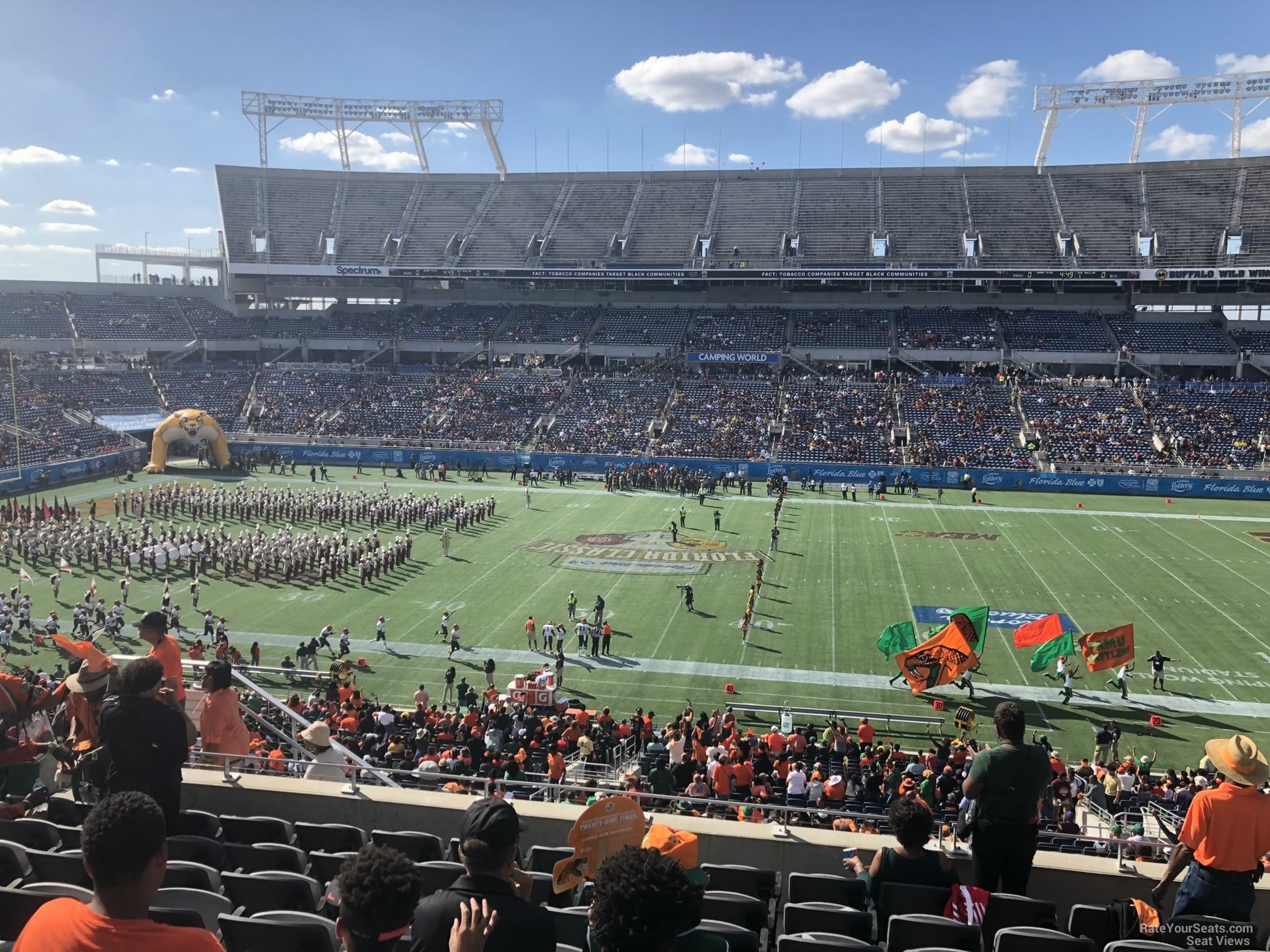 club 7, row m seat view  for football - camping world stadium
