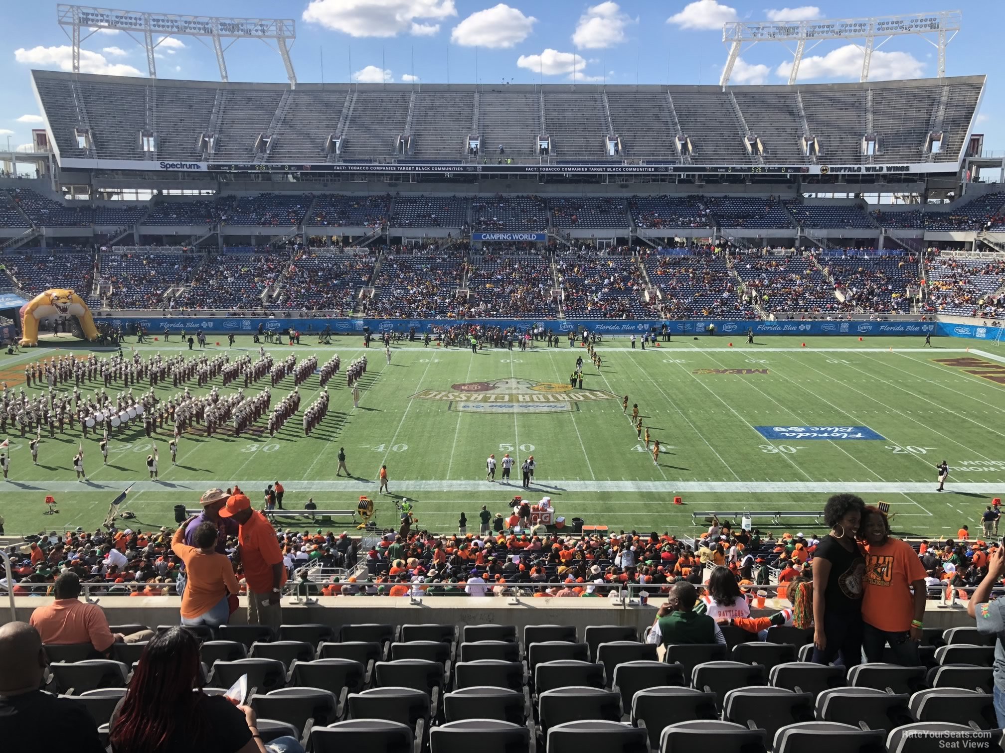 club 8, row m seat view  for football - camping world stadium