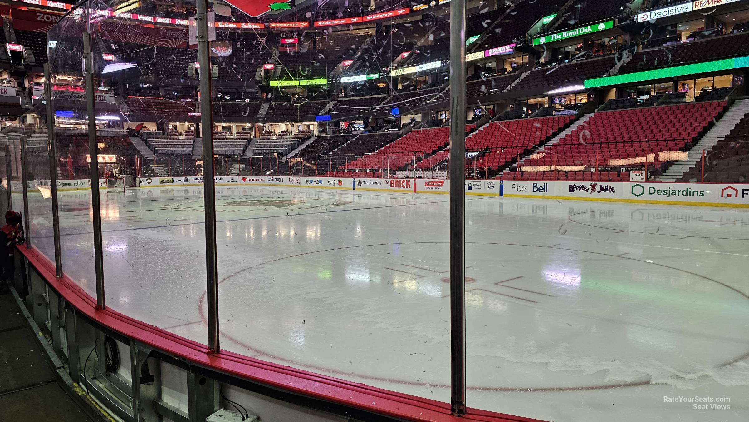 section 103, row c seat view  for hockey - canadian tire centre
