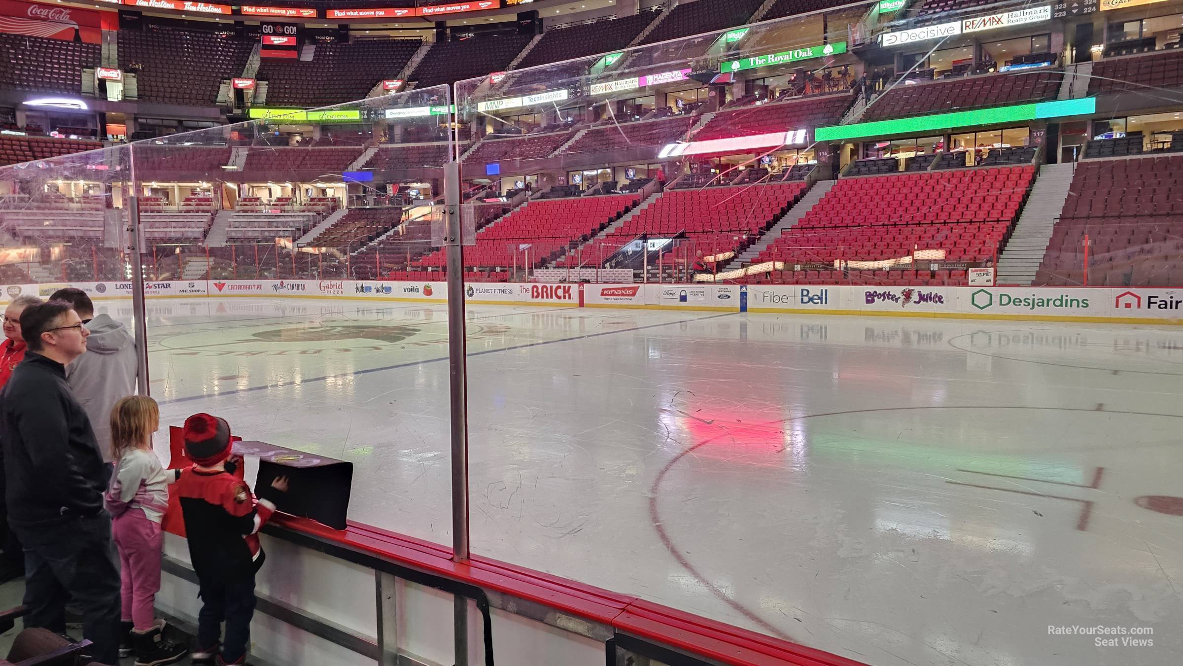 section 104, row c seat view for hockey - canadian tire centre
