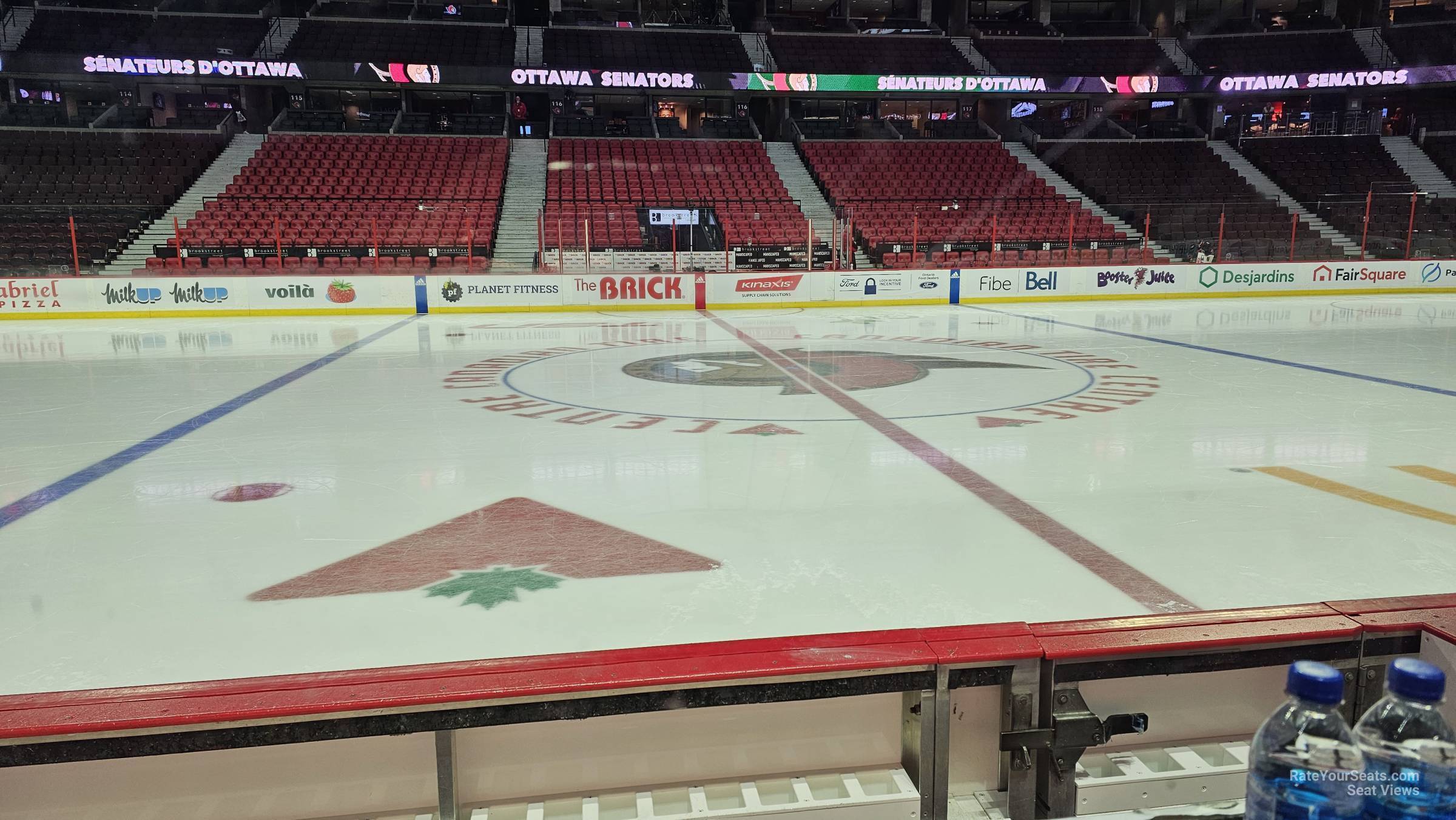 section 106, row c seat view for hockey - canadian tire centre