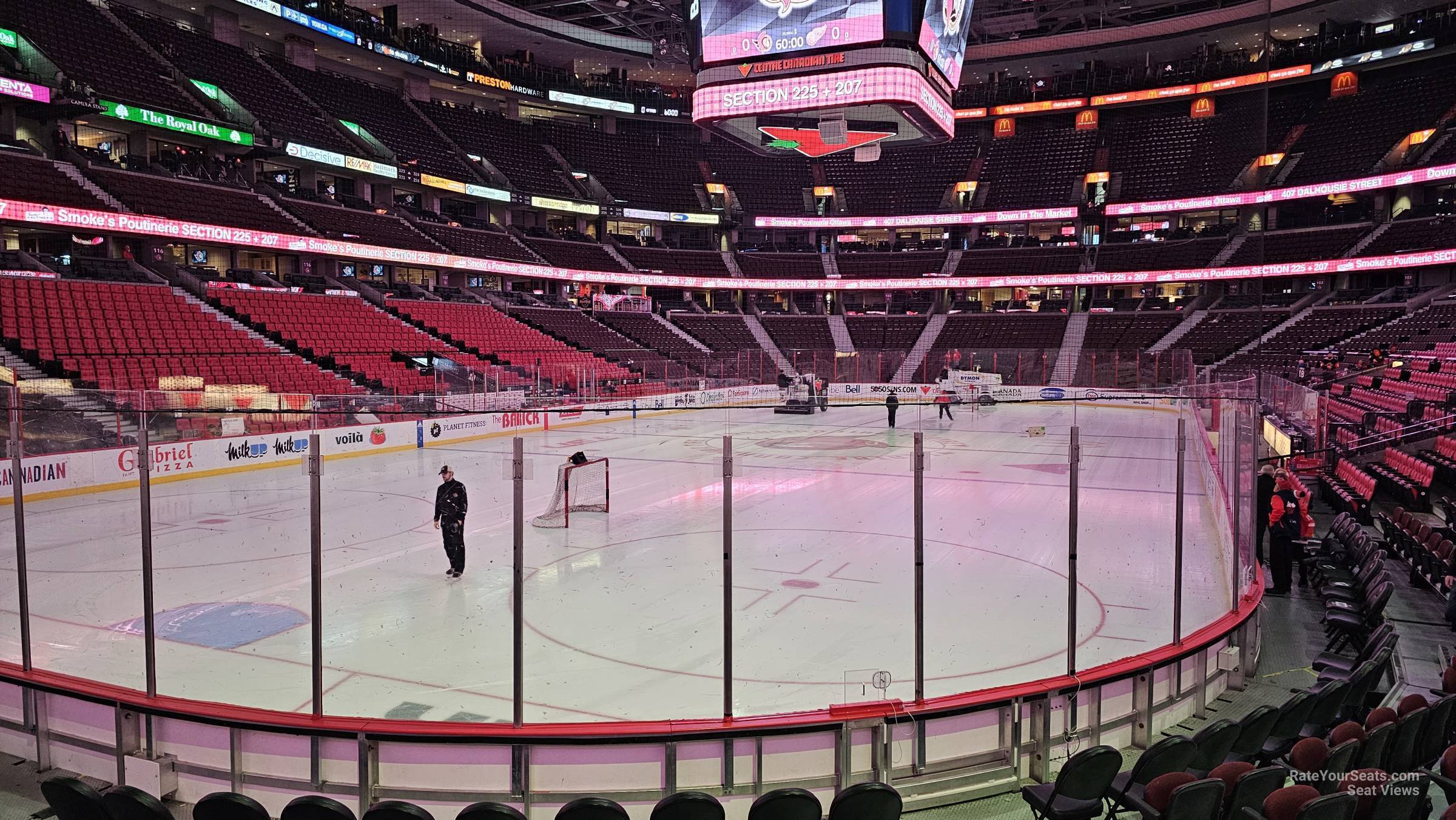 club bell 110, row aa seat view  for hockey - canadian tire centre