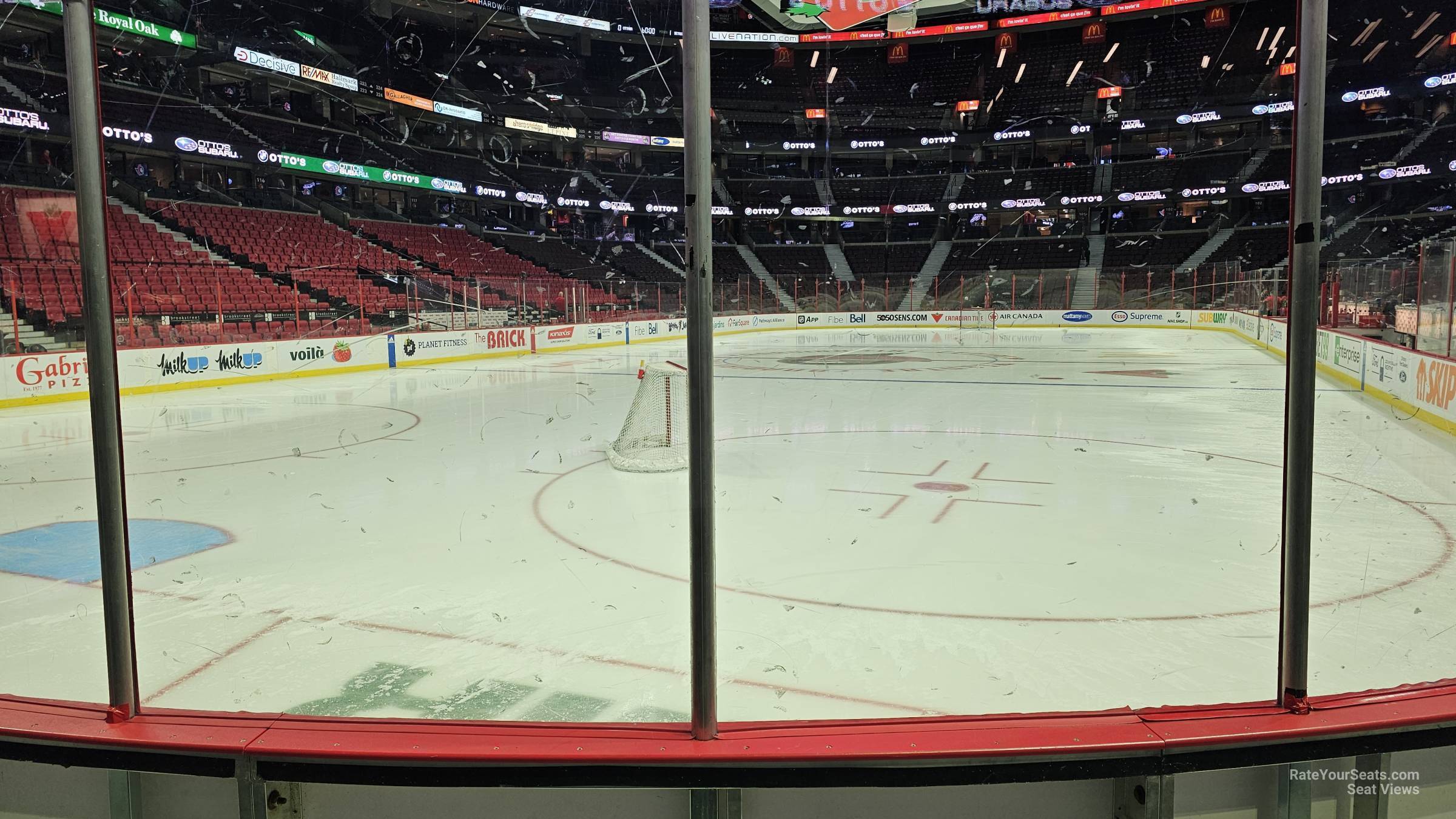 section 110, row c seat view  for hockey - canadian tire centre