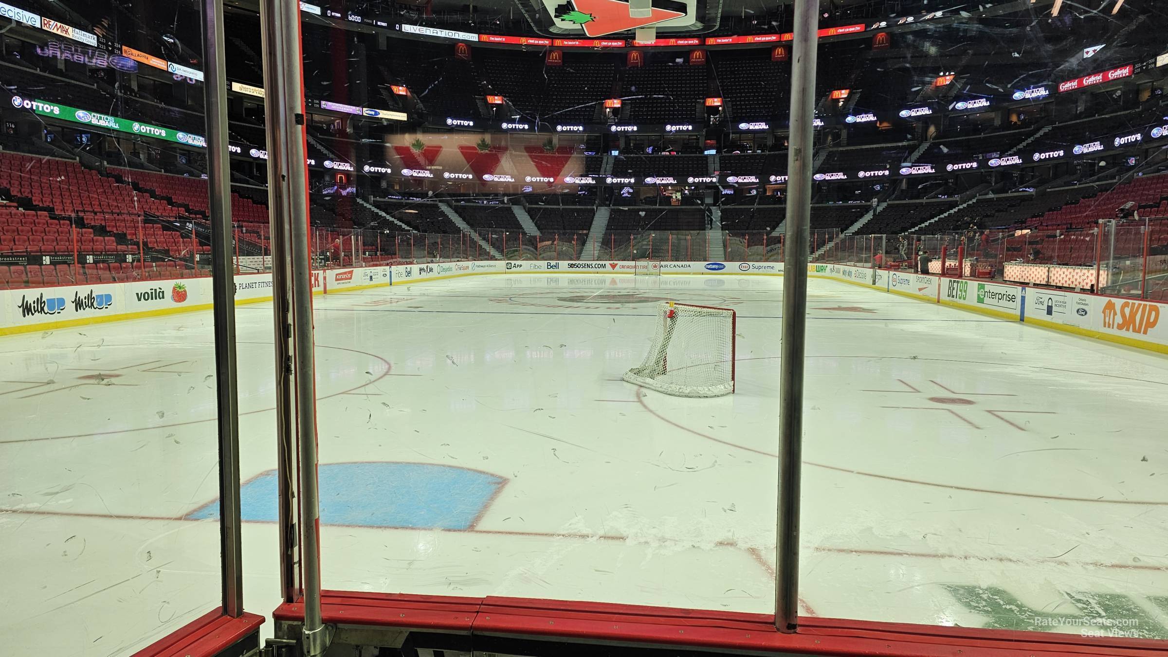 section 111, row c seat view for hockey - canadian tire centre