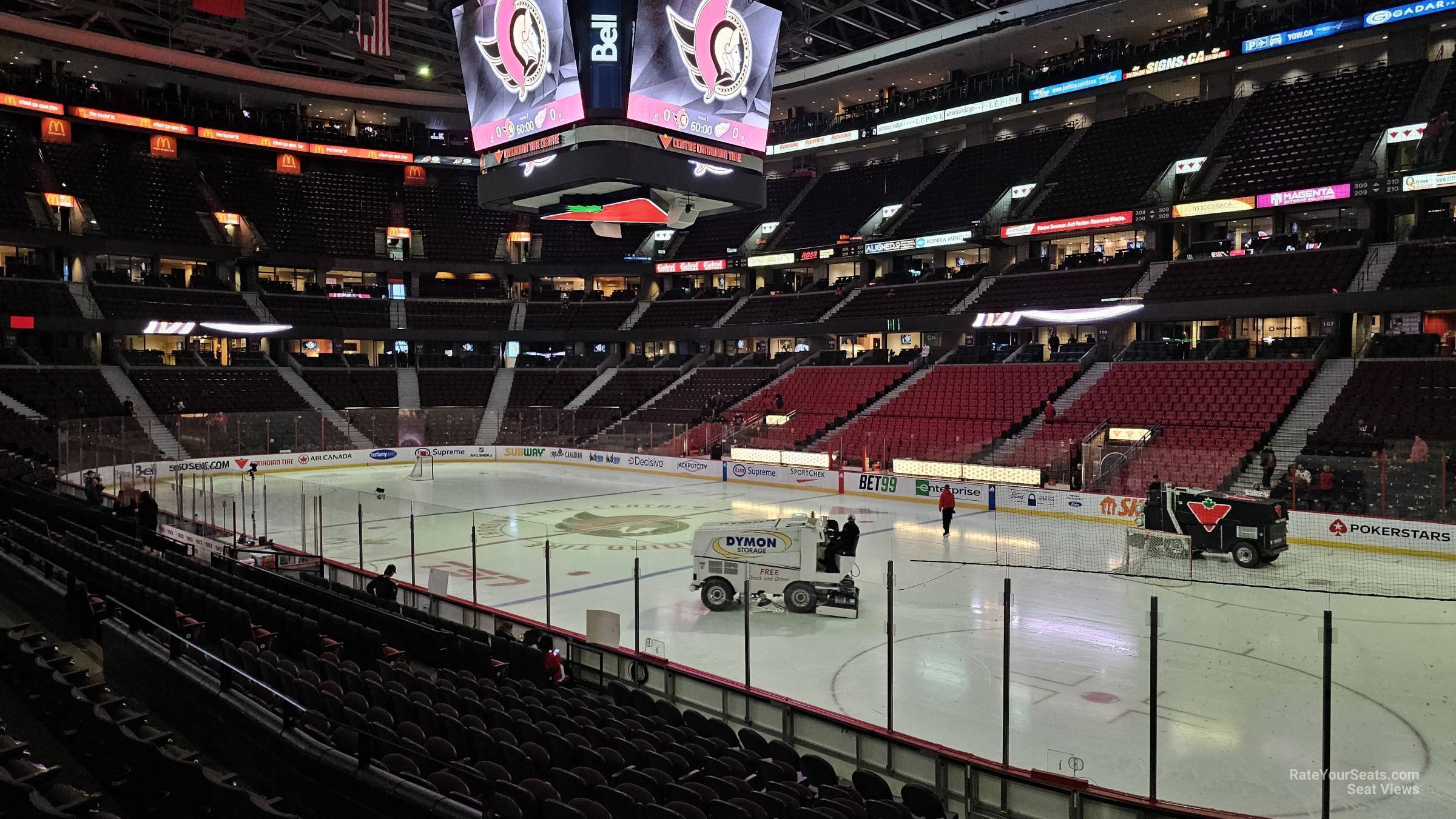 section 113, row n seat view  for hockey - canadian tire centre