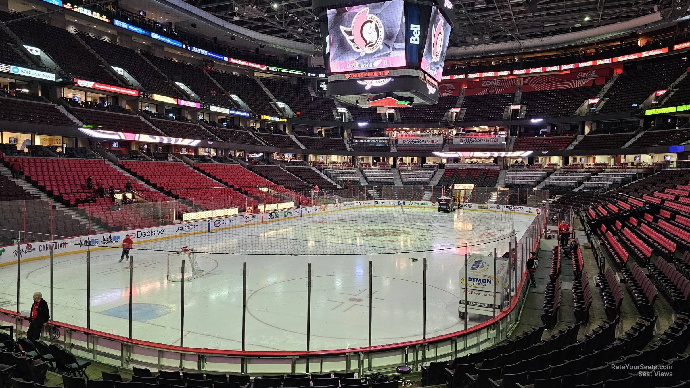 section 120, row n seat view for hockey - canadian tire centre