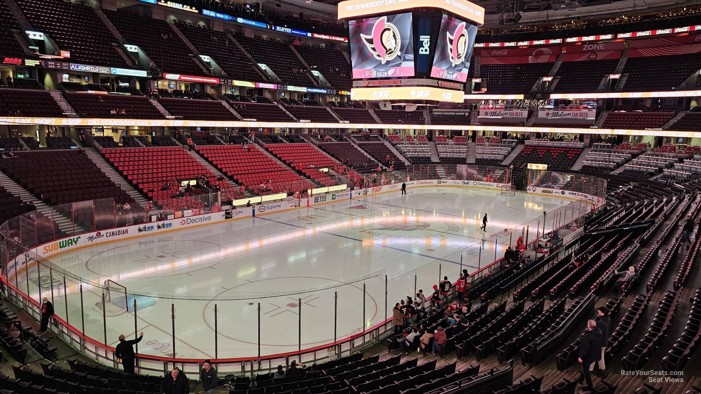 section 226, row a seat view  for hockey - canadian tire centre
