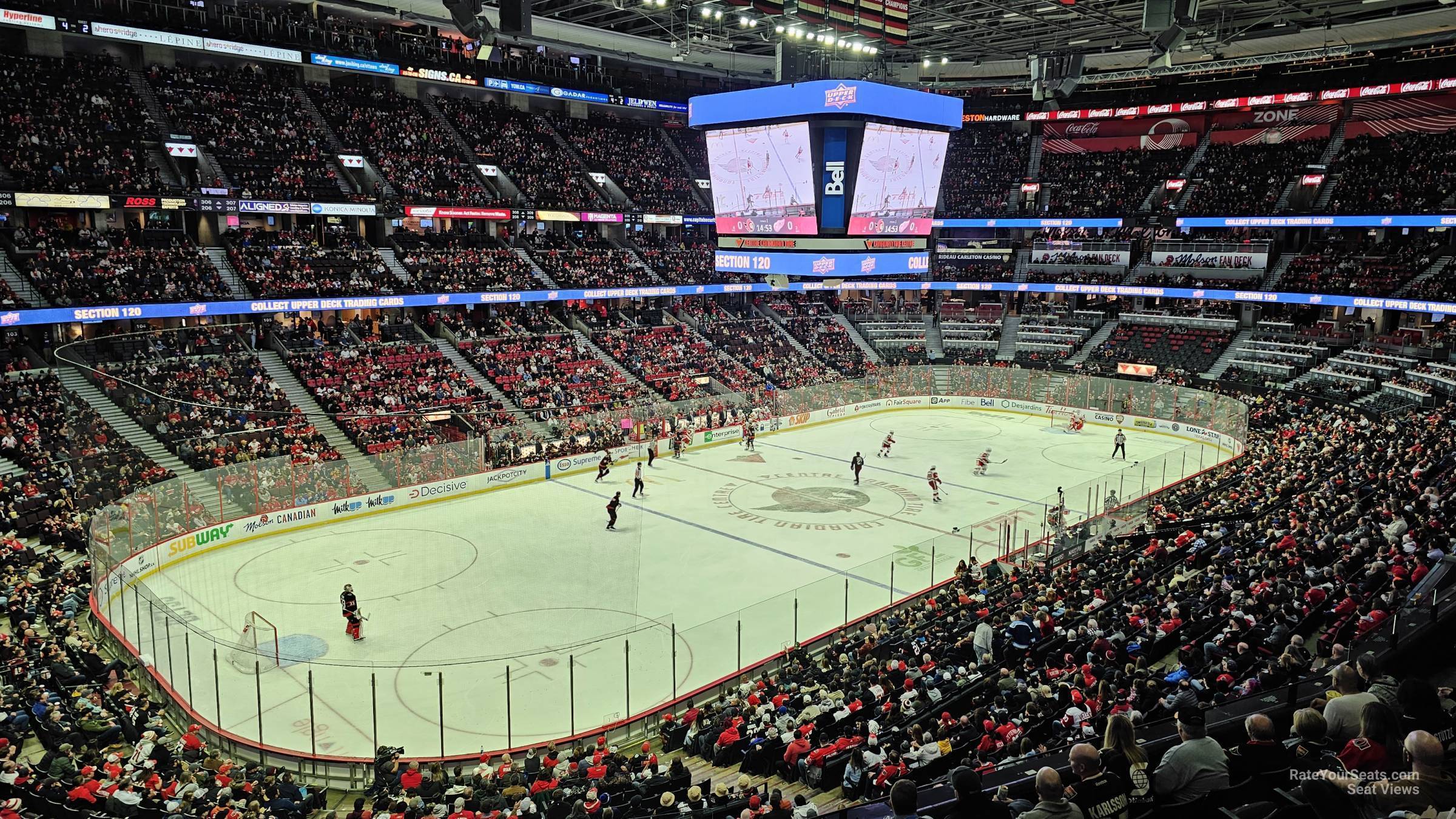 section 226, row f seat view  for hockey - canadian tire centre