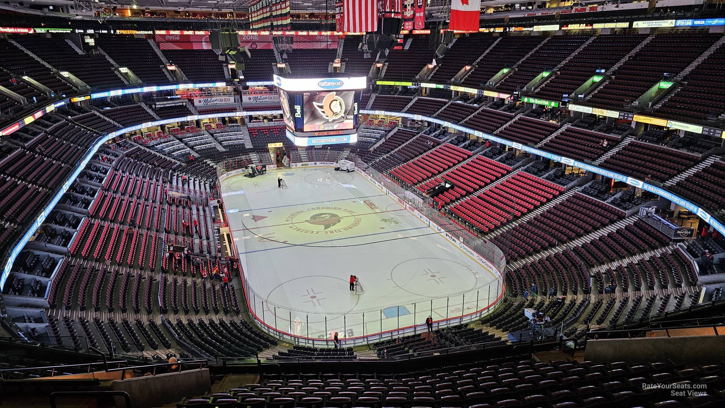 section 302, row p seat view  for hockey - canadian tire centre