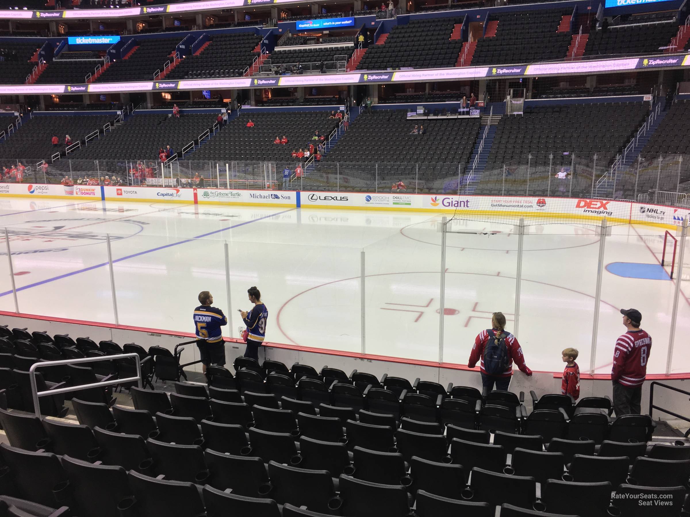 section 102, row l seat view  for hockey - capital one arena