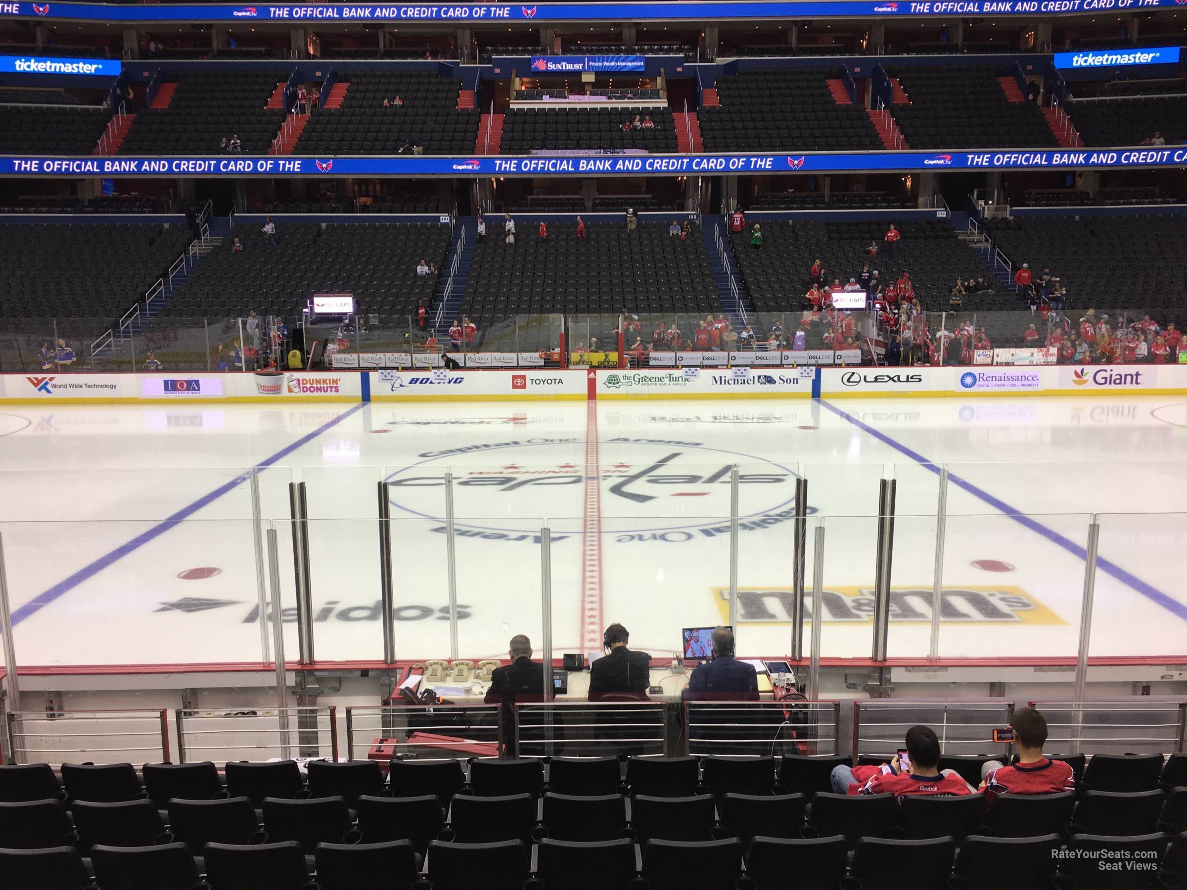 section 111, row l seat view  for hockey - capital one arena