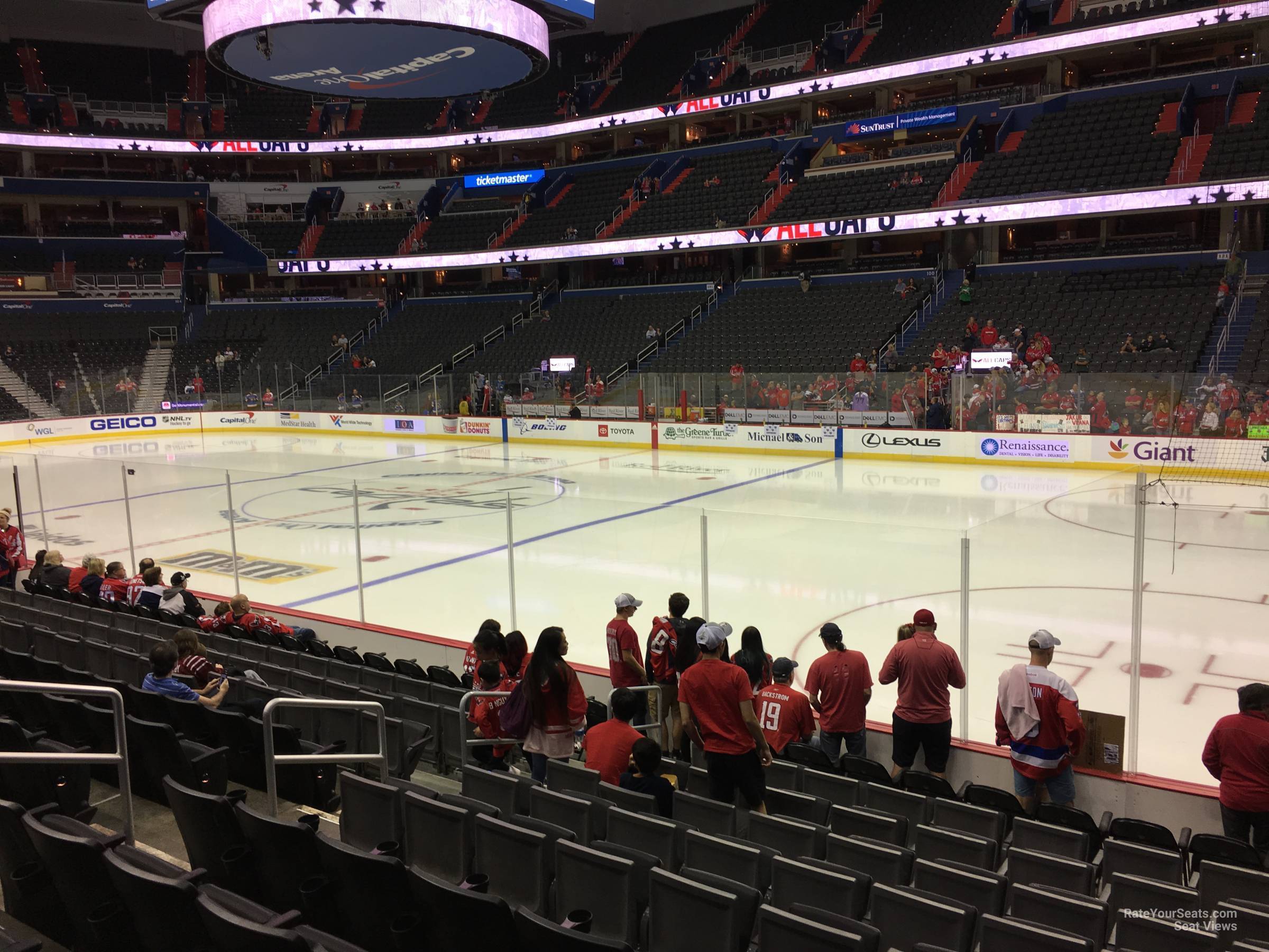 section 113, row l seat view  for hockey - capital one arena