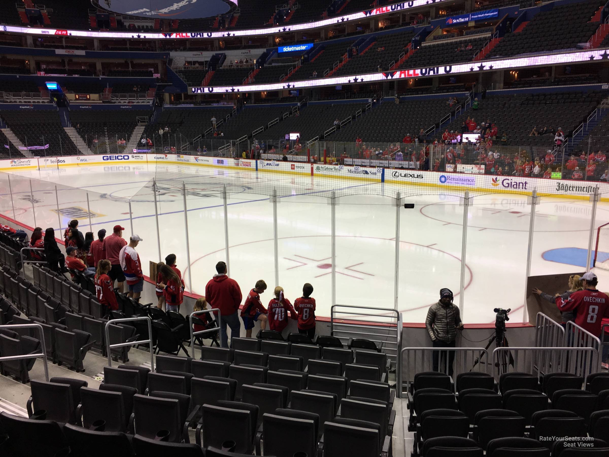 section 114, row l seat view  for hockey - capital one arena