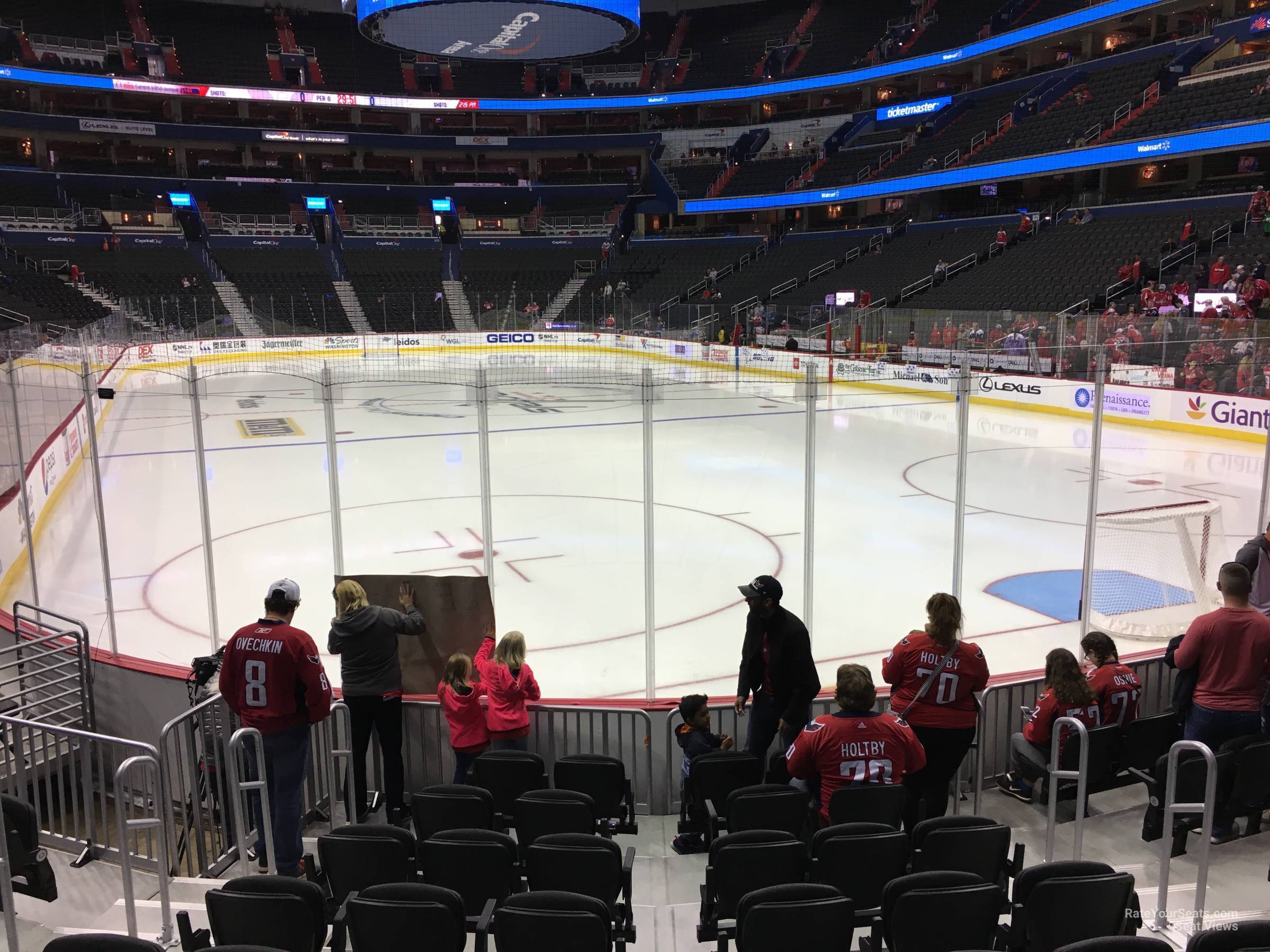 section 115, row j seat view  for hockey - capital one arena