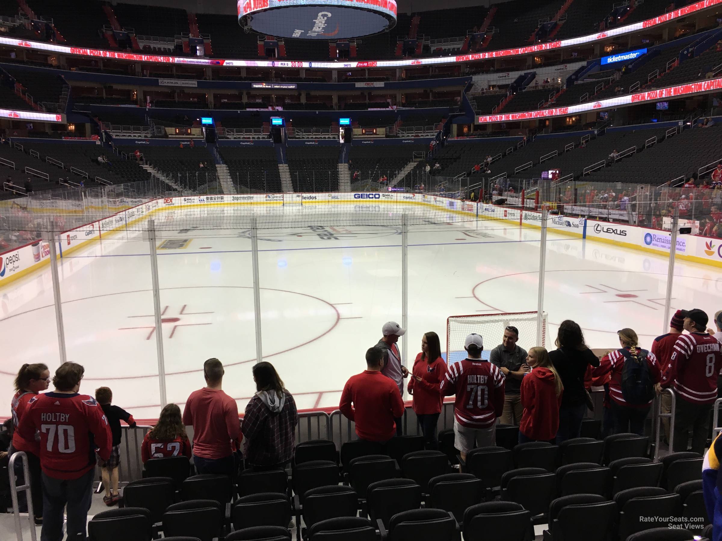 section 116, row j seat view  for hockey - capital one arena