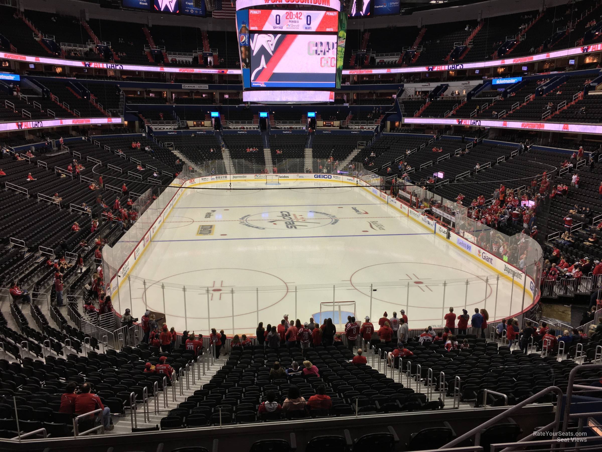 section 116, row y seat view  for hockey - capital one arena