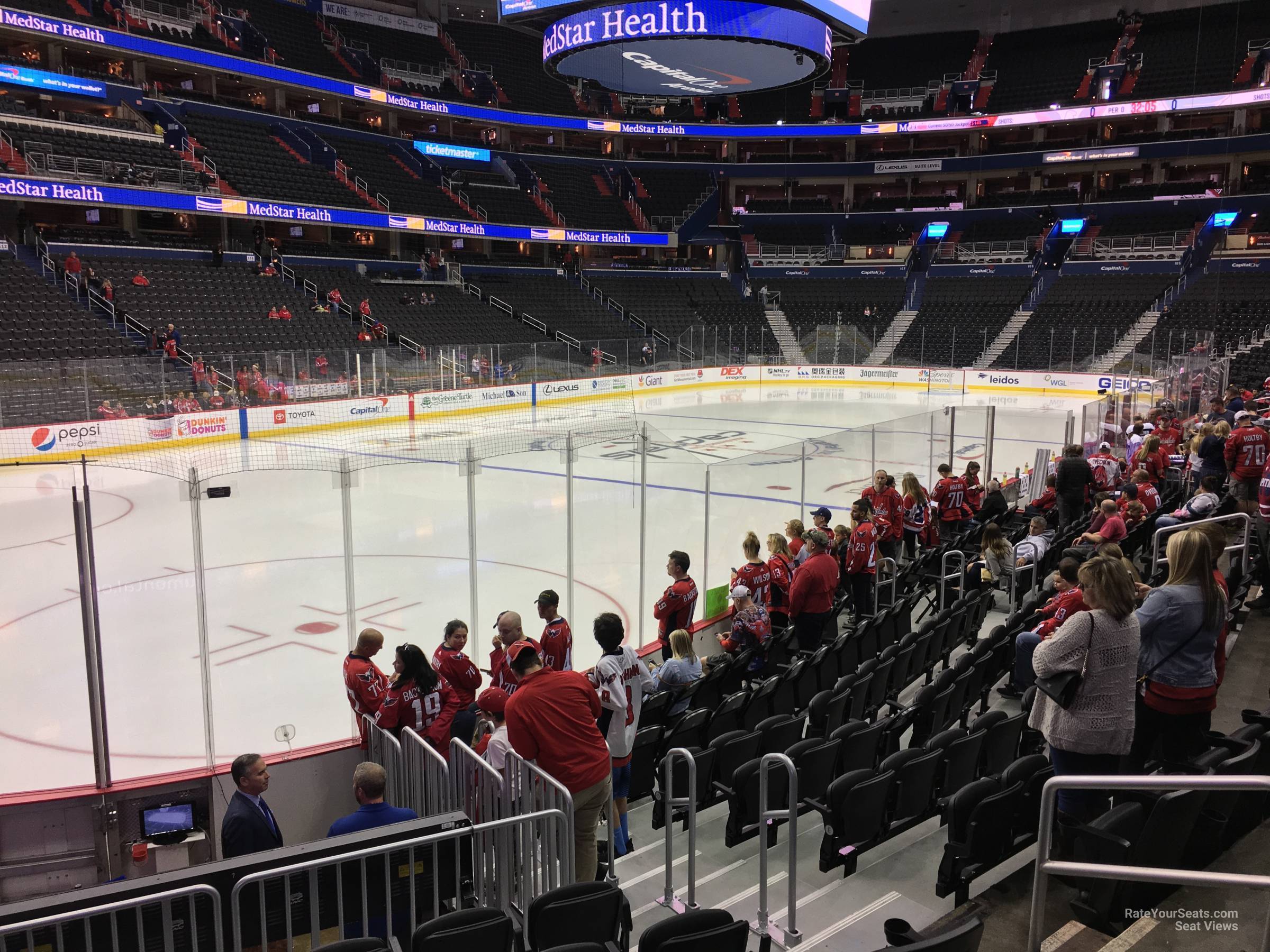 section 119, row l seat view  for hockey - capital one arena