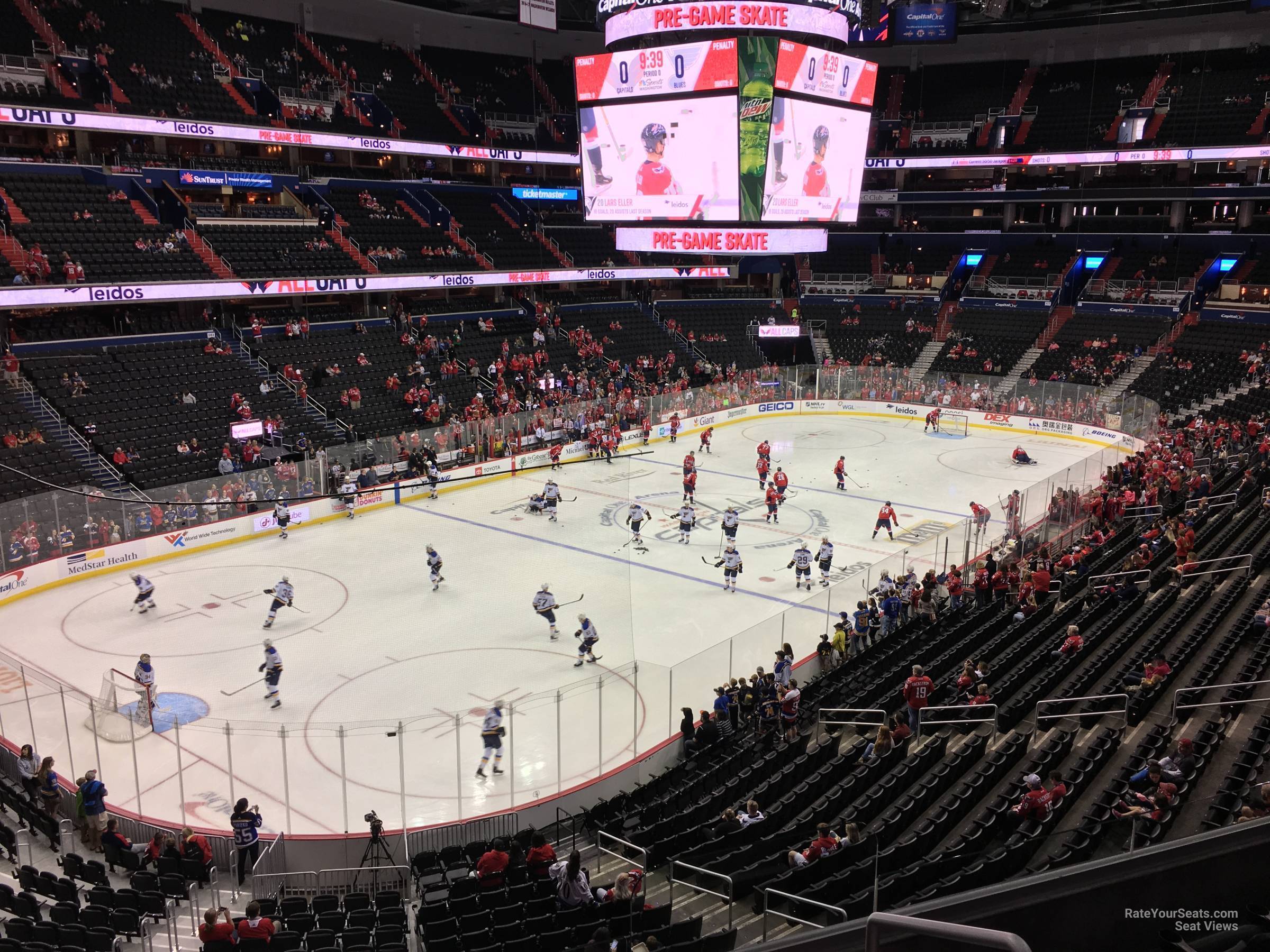 section 210, row e seat view  for hockey - capital one arena