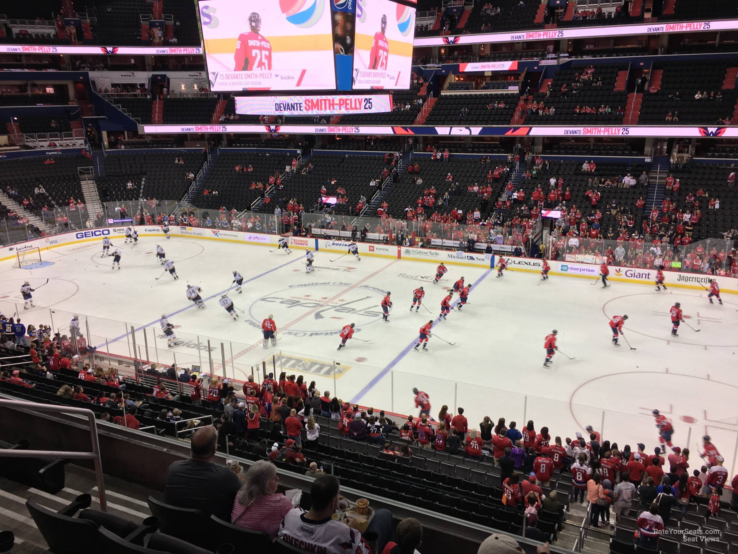 section 217, row e seat view  for hockey - capital one arena