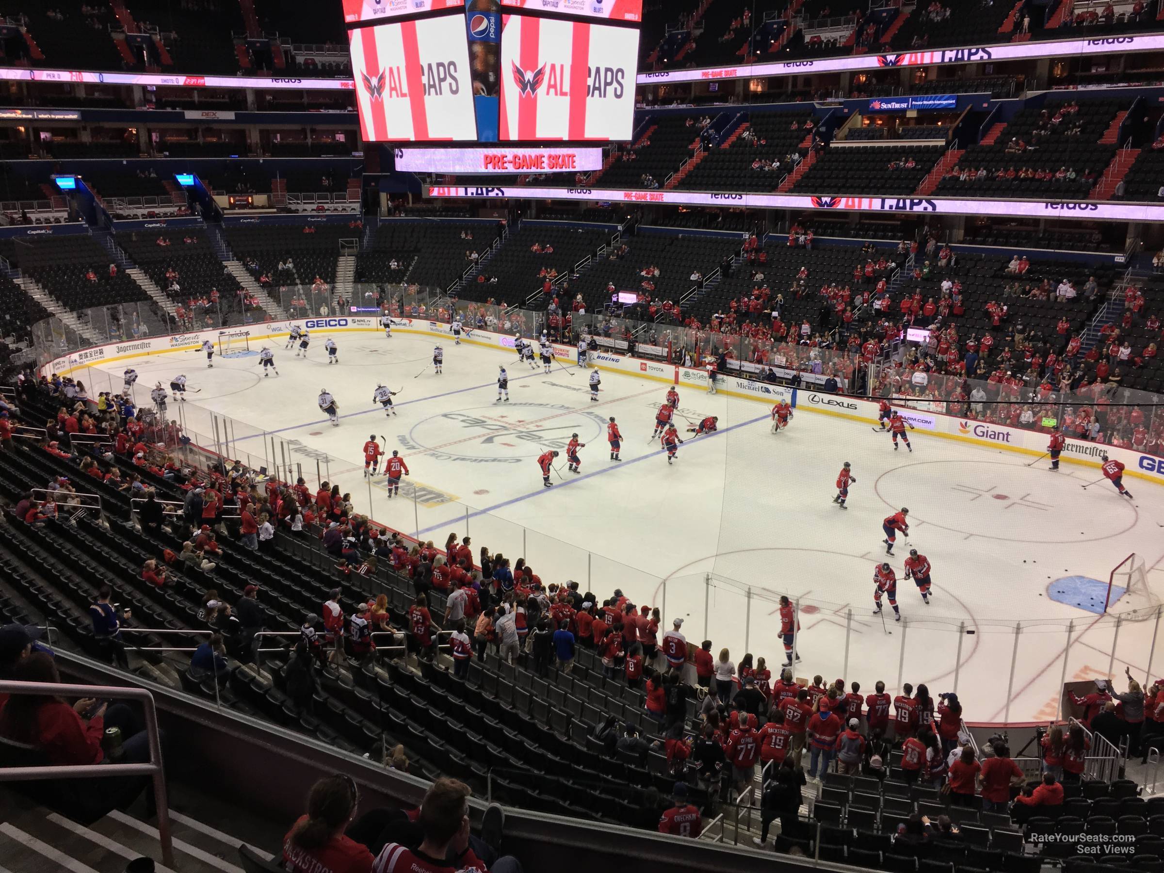 section 219, row e seat view  for hockey - capital one arena